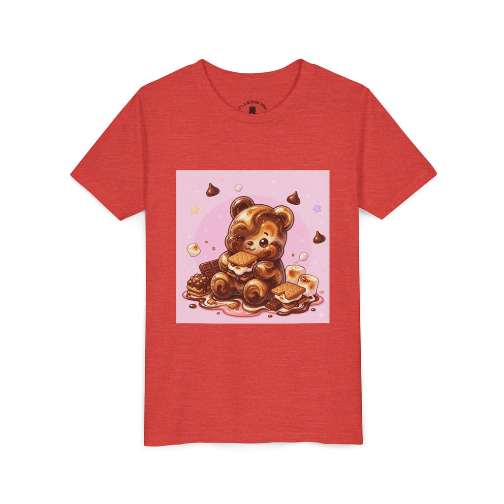 Chocolate, Marshmello S'more Gooey Fudge Gummy Bear Dessert Graphic Tee