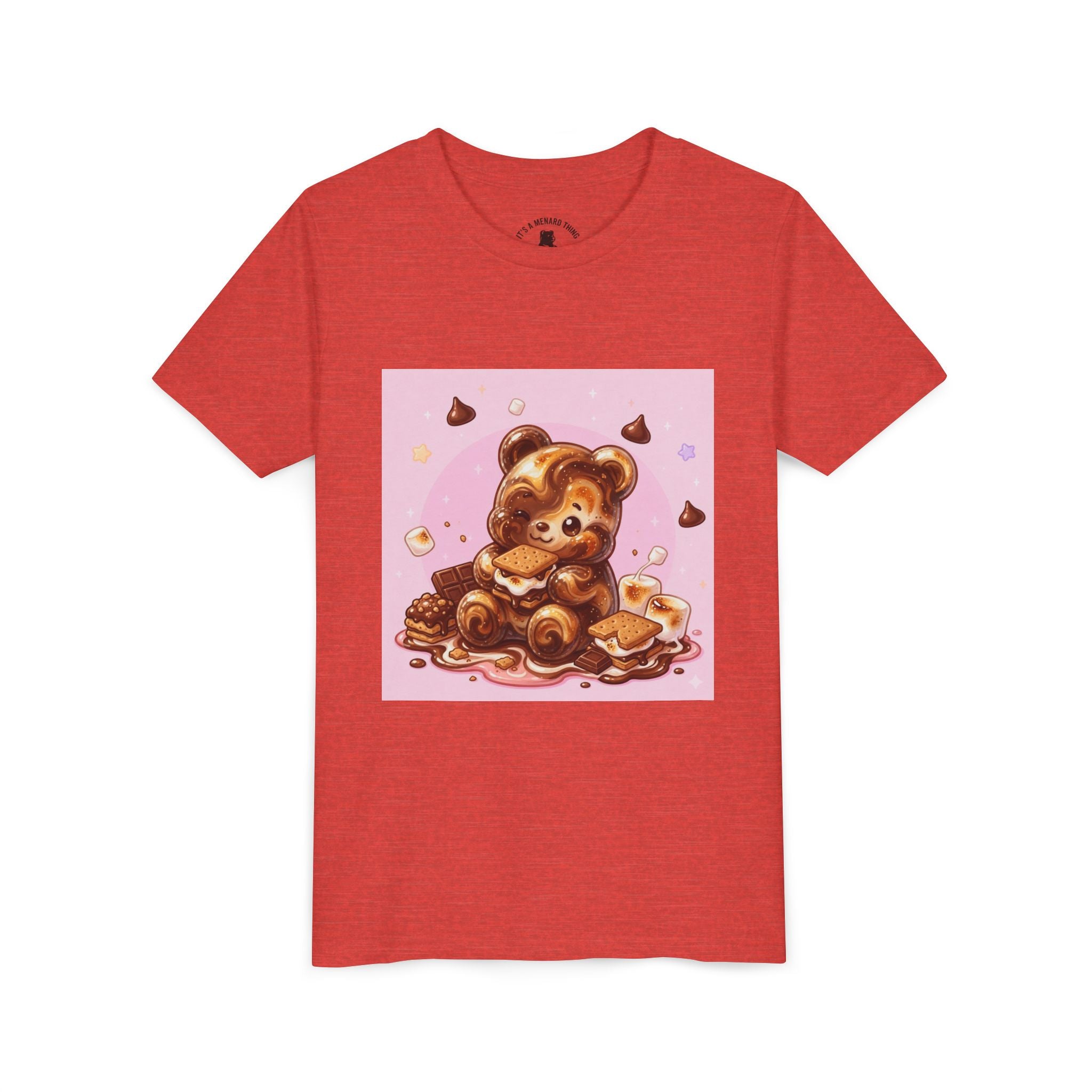 Chocolate, Marshmello S'more Gooey Fudge Gummy Bear Dessert Graphic Tee