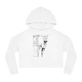 Cropped Hoodie — Vintage Tattoo-Style 'The Dreaded Night' Graphic