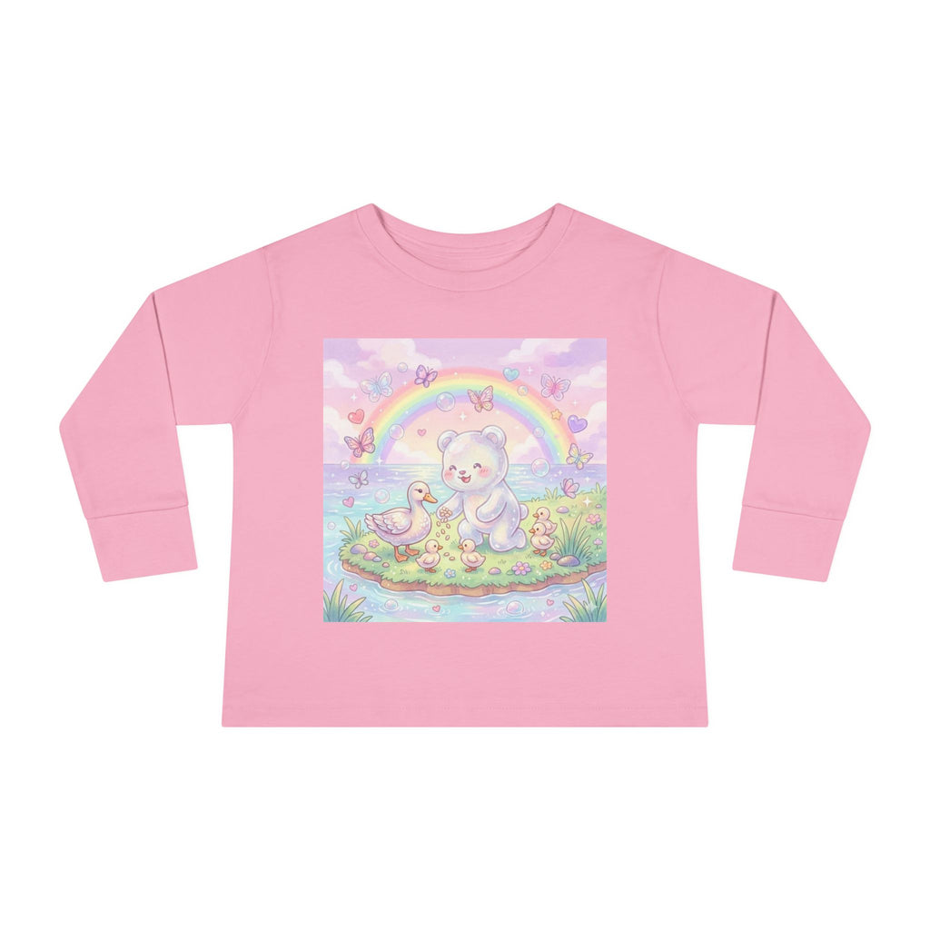 Feeding The Ducks at The Park, Oozy Bear Gummy Friend- Graphic Long Sleeve Shirt