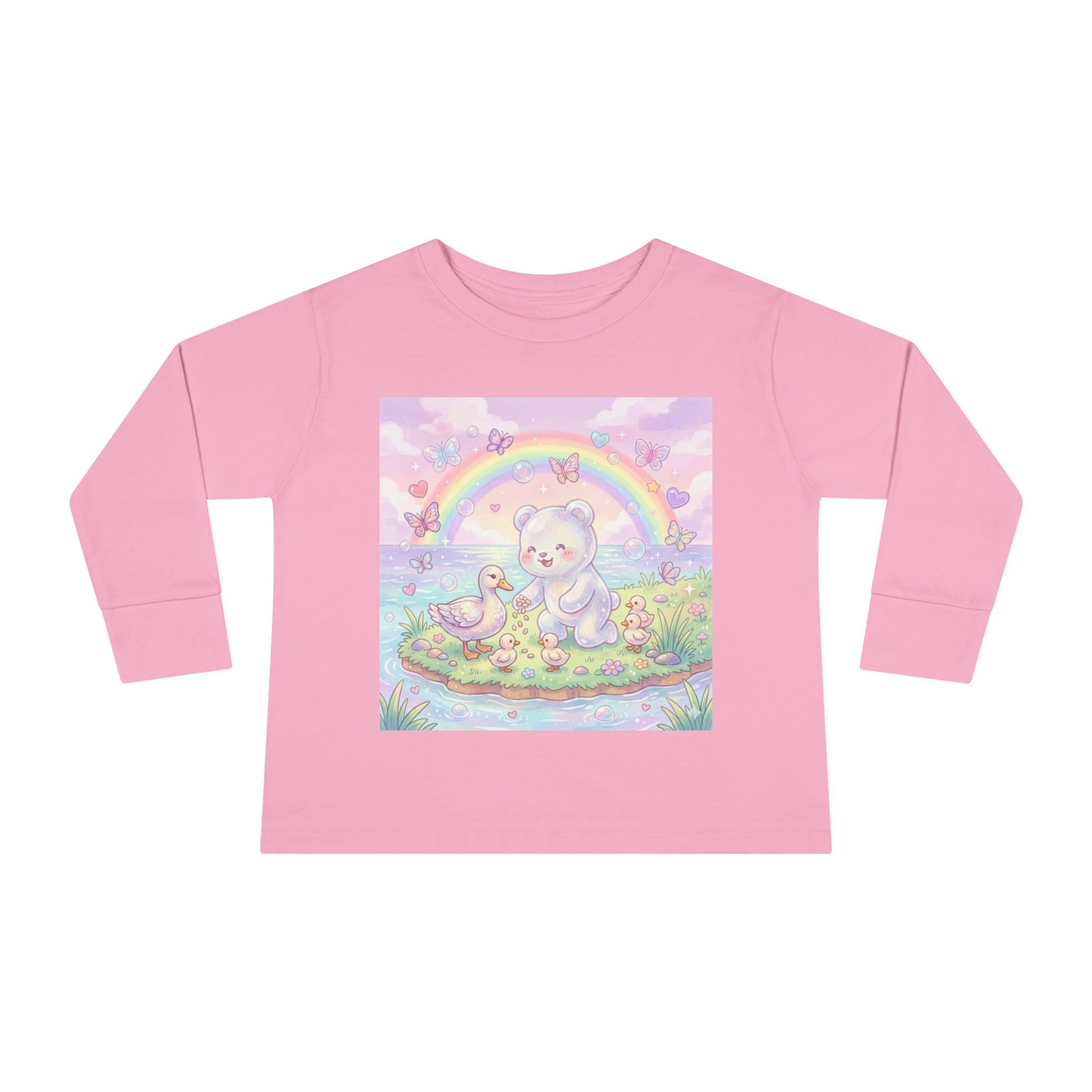 Feeding The Ducks at The Park, Oozy Bear Gummy Friend- Graphic Long Sleeve Shirt
