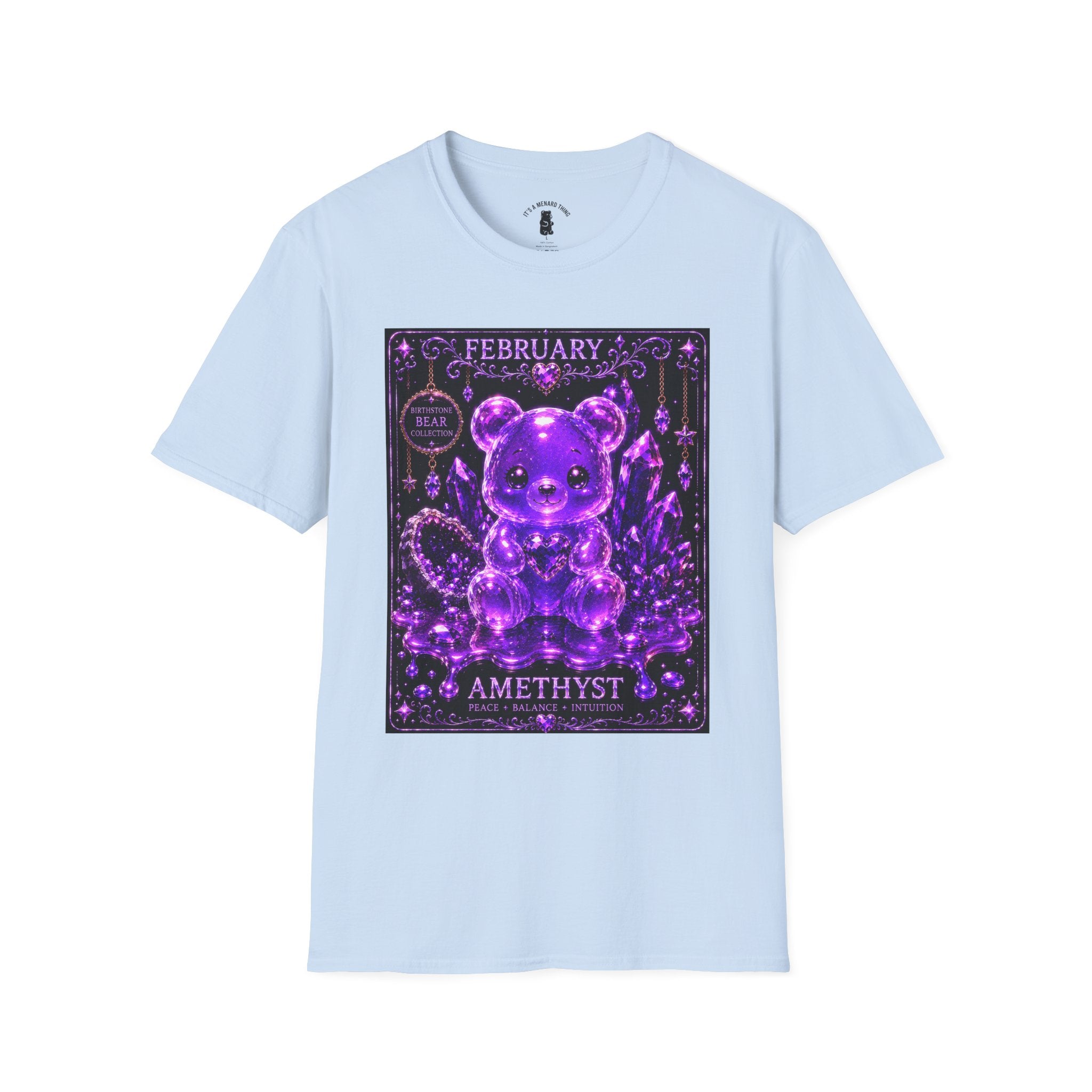 February, Amethyst Birthstone Oozy Bear Friend Special Addition- Graphic