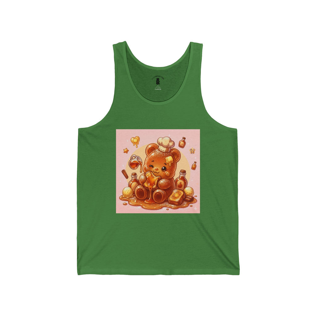French Toast & Maple Syrup, Toasted Gooey Gummy Bear— Kawaii Graphic Tank Top