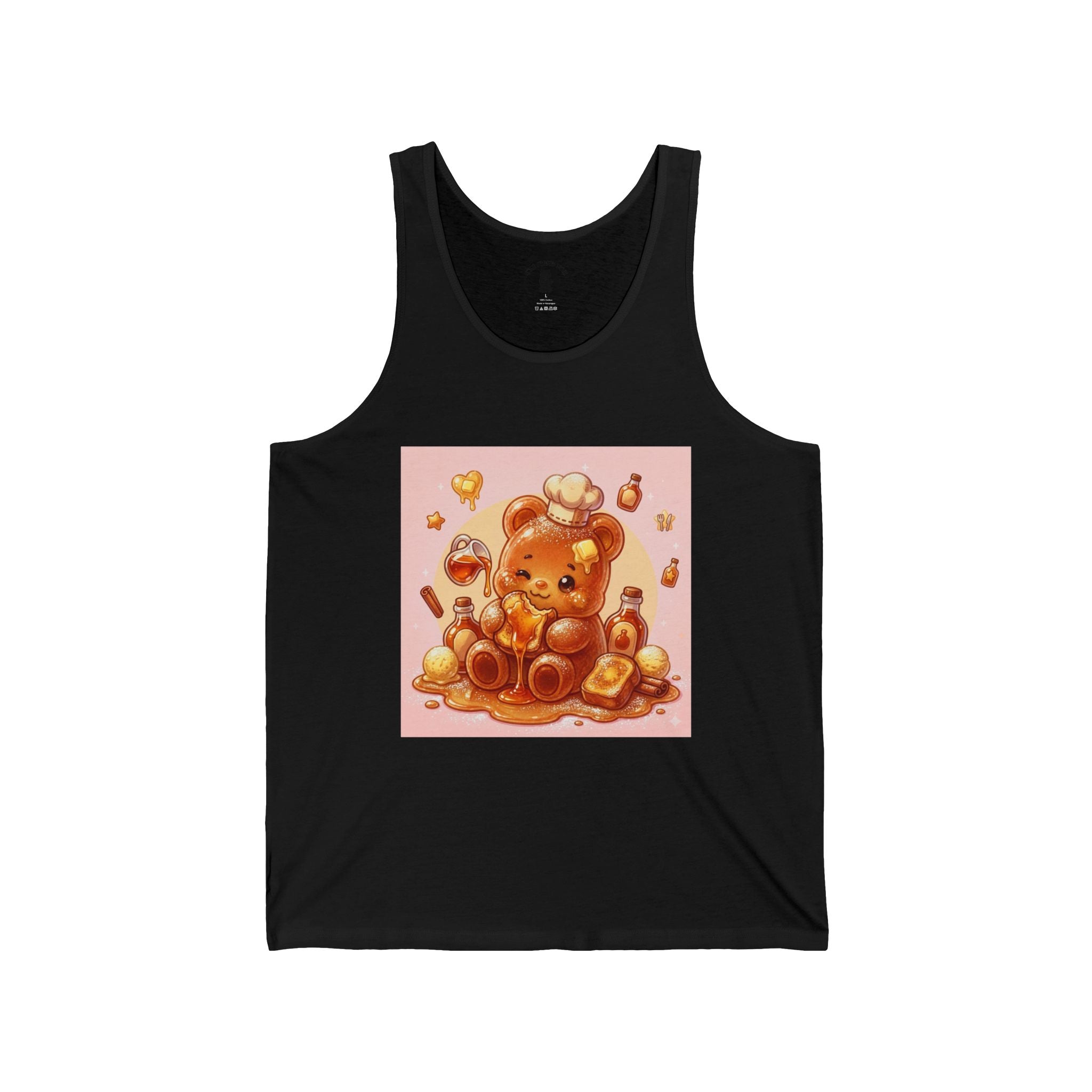 French Toast & Maple Syrup, Toasted Gooey Gummy Bear— Kawaii Graphic Tank Top