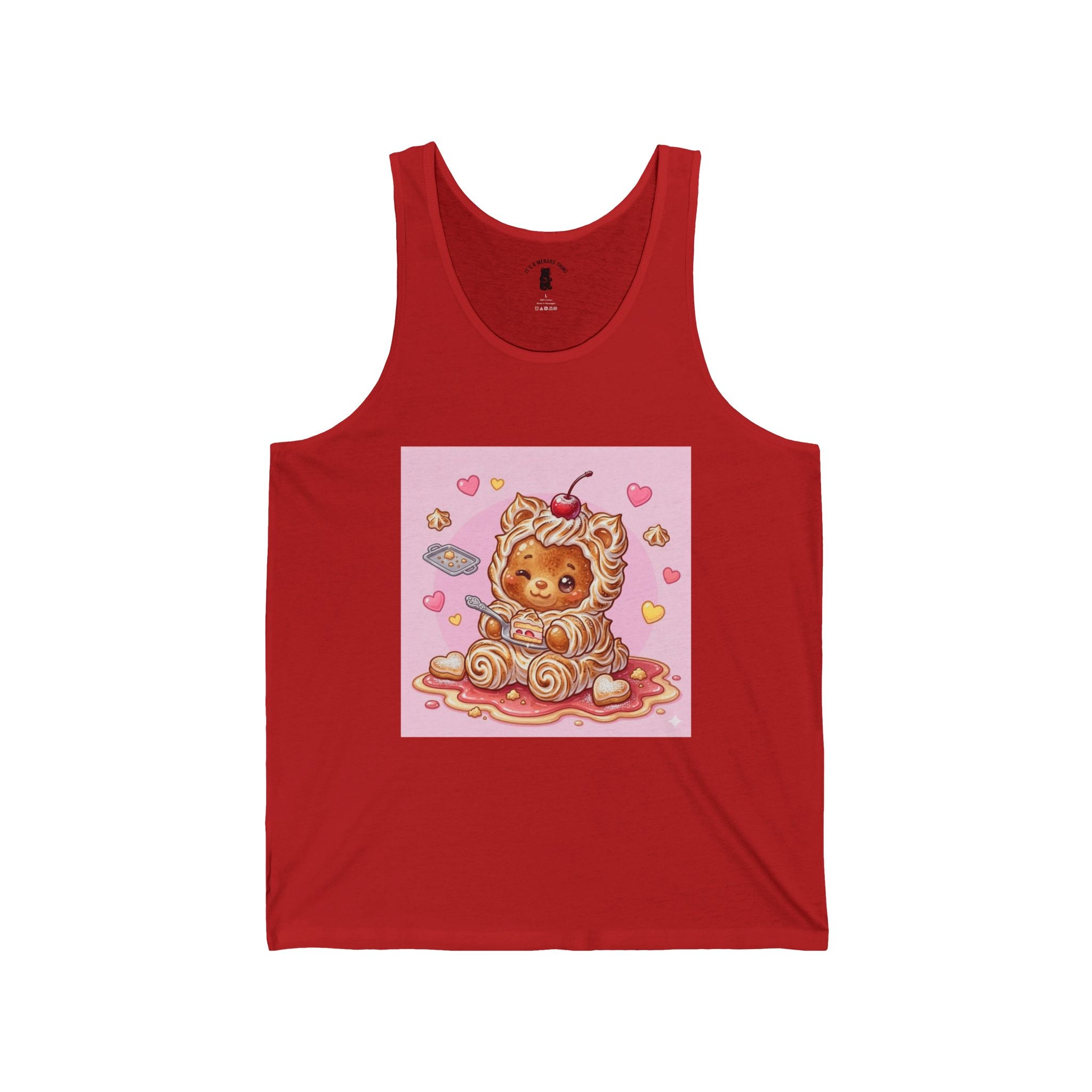 Baked Alaska, Special Gooey Gummy Bear in Whipped PJs — Cute Graphic Tank Top