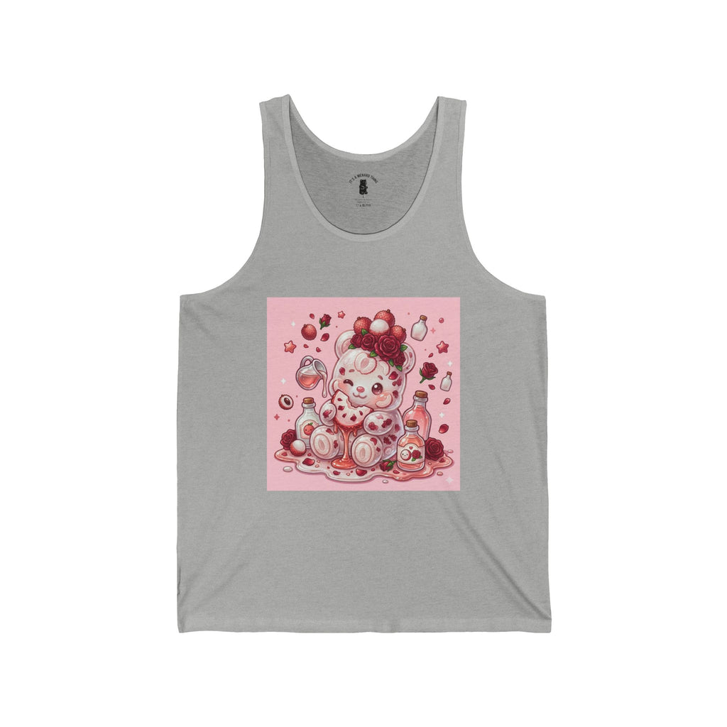 Fresh Lychee Berry, Exotic Gooey Gummy Bear- Kawaii Graphic Tank Top
