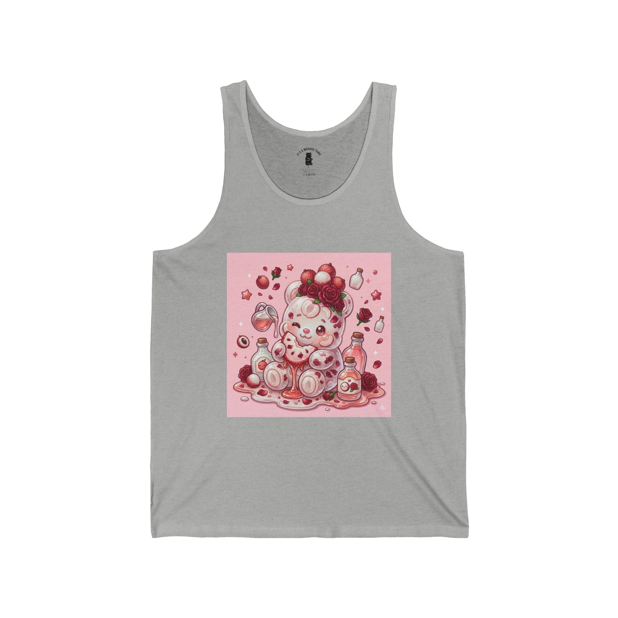 Fresh Lychee Berry, Exotic Gooey Gummy Bear- Kawaii Graphic Tank Top