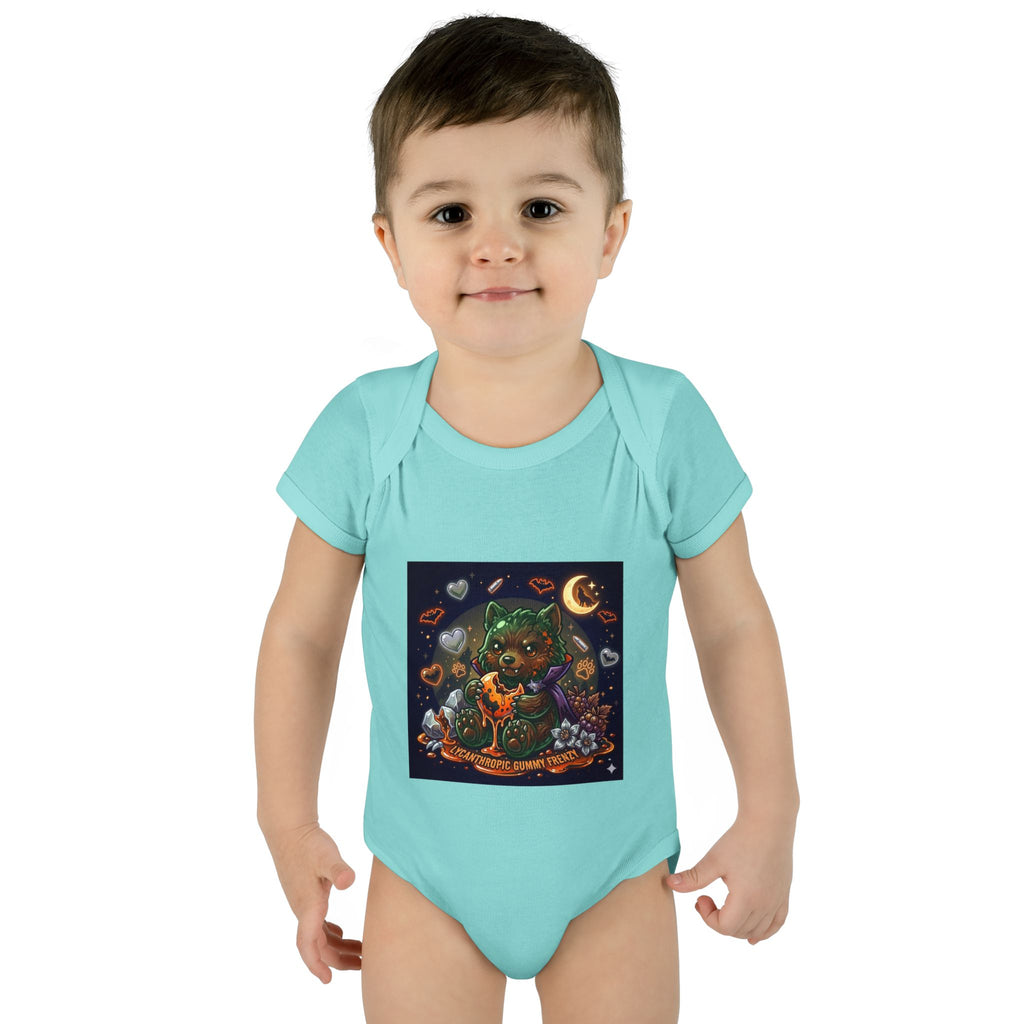 Baby Bodysuit — Cute Halloween Werewolf Gooey Bear