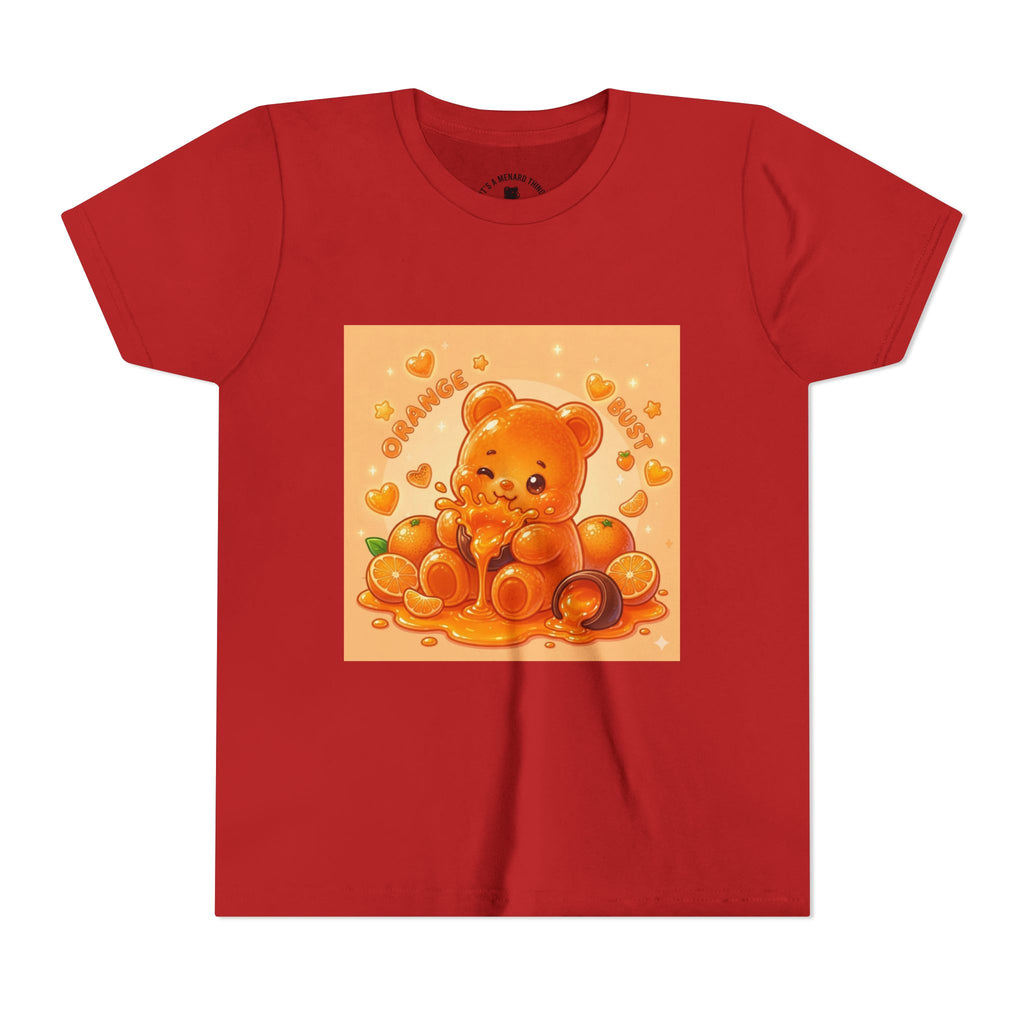 Gooey Orange Gummy Bear Graphic Tee for Kids