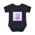 Purple Gooey Gummy Shy bear Baby Bodysuit - "Don't Look at Me" Cute Infant Onesie