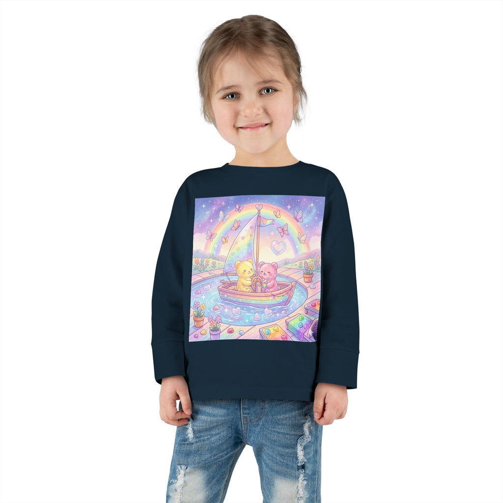 Sail Boating Time, Oozy Bear Dou Friends- Graphic Long Sleeve Shirt