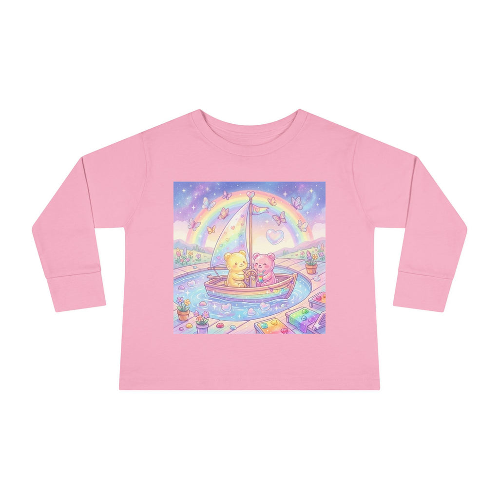 Sail Boating Time, Oozy Bear Dou Friends- Graphic Long Sleeve Shirt
