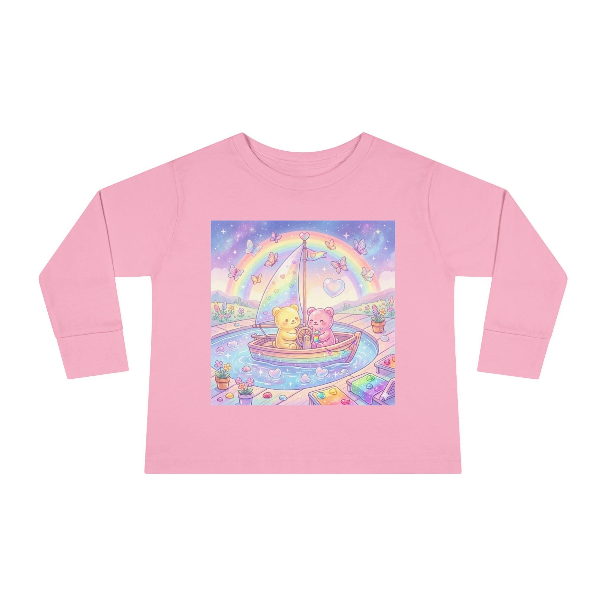 Sail Boating Time, Oozy Bear Dou Friends- Graphic Long Sleeve Shirt