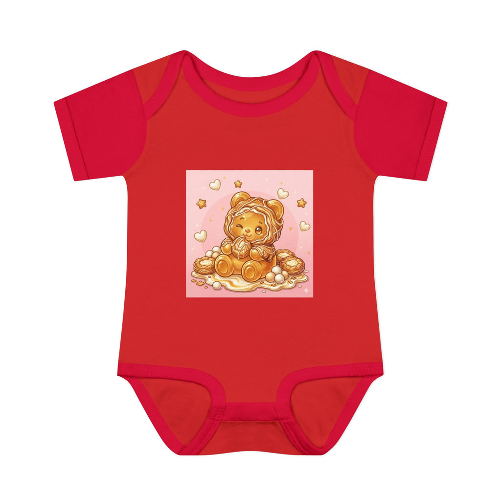 Cheese Danish Gooey Gummy bear in Puff PJs- Baby Onesie