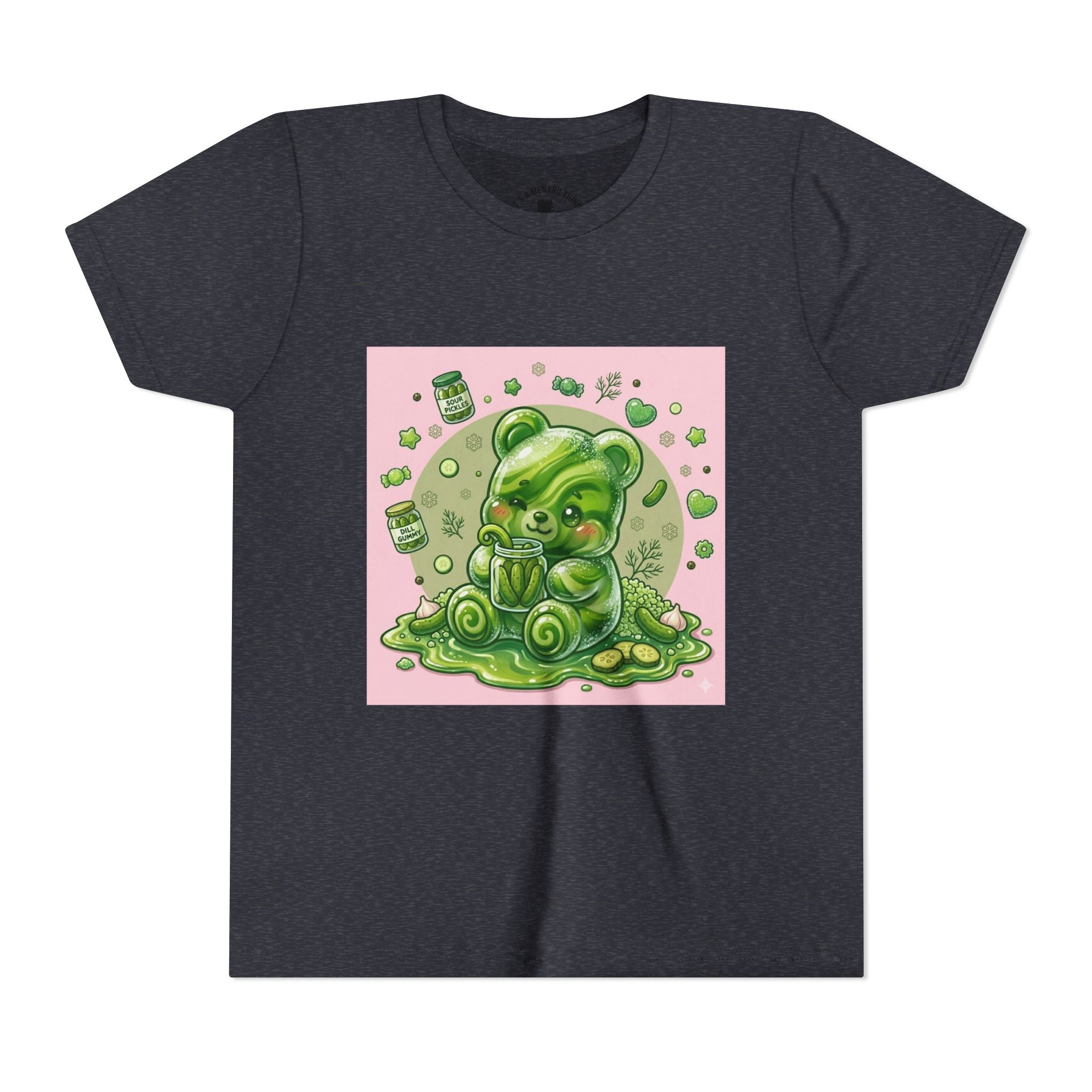 Tart Dilly Green Pickle Gooey Gummy- Graphic Youth T-Shirt