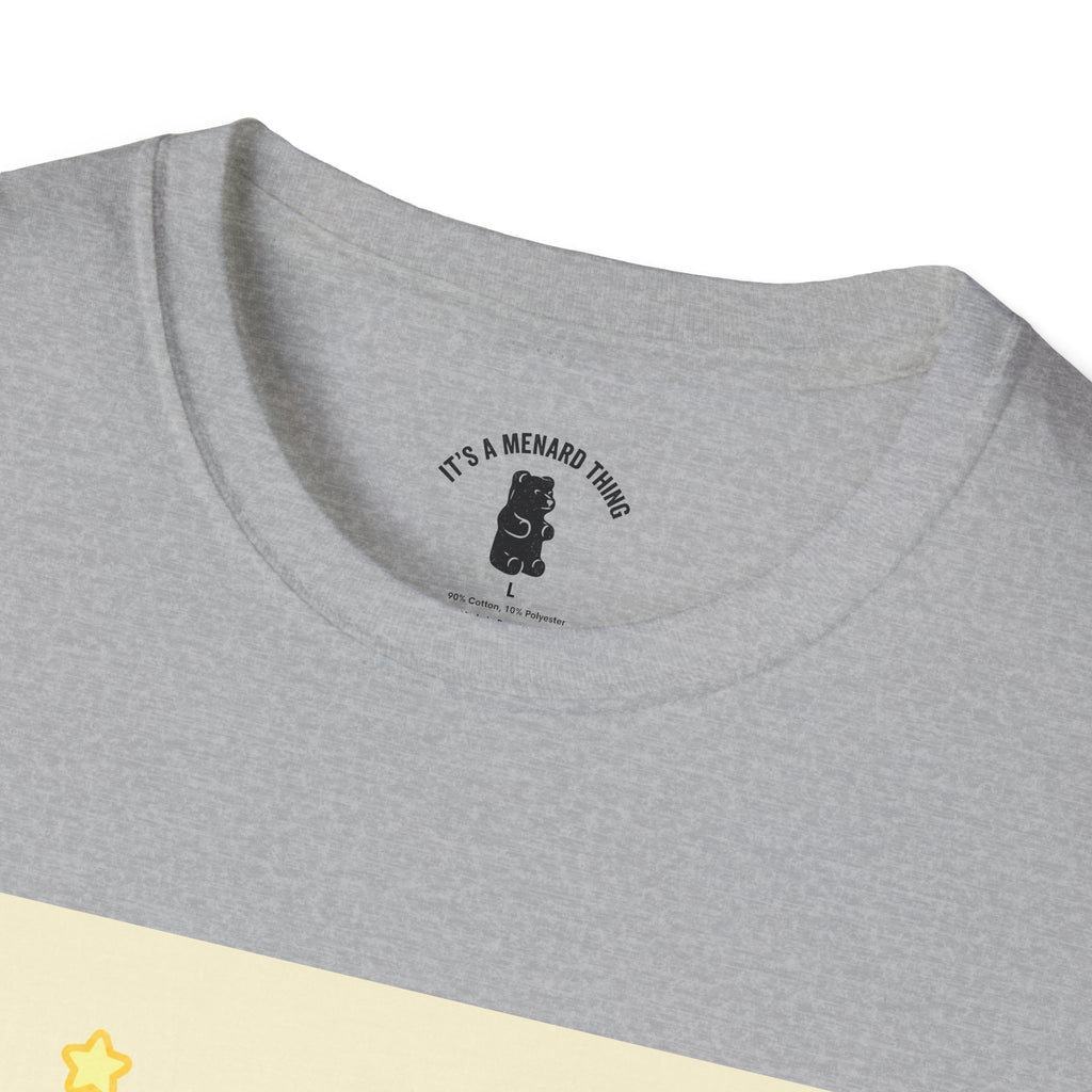 "Good Vibes Only" Yellow Gooey Gummy Bear- Cute Graphic Tee