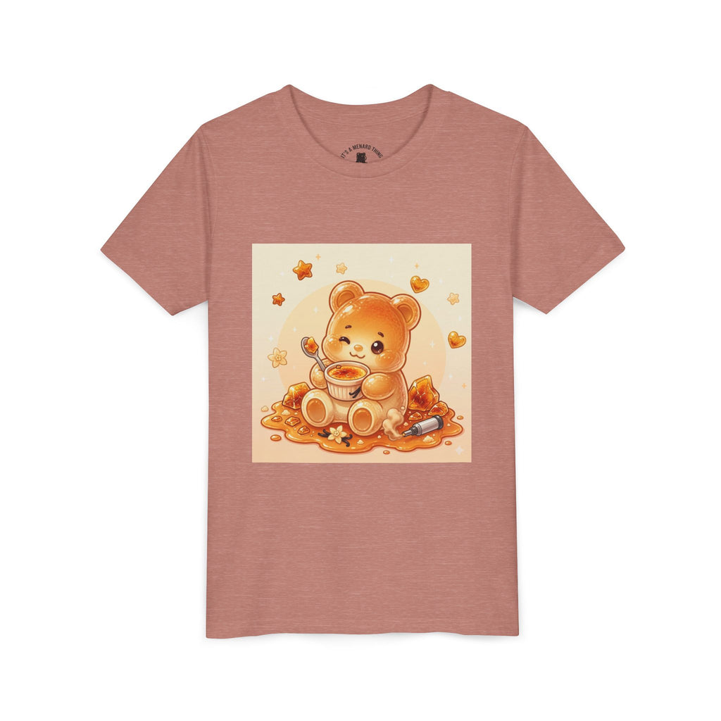 Cream Brulé Crunch Gooey Gummy Bear Graphic Youth Shirt