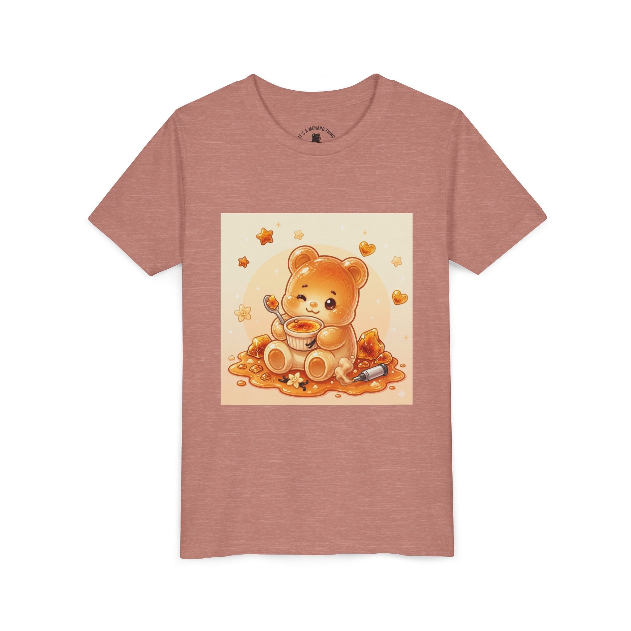 Cream Brulé Crunch Gooey Gummy Bear Graphic Youth Shirt