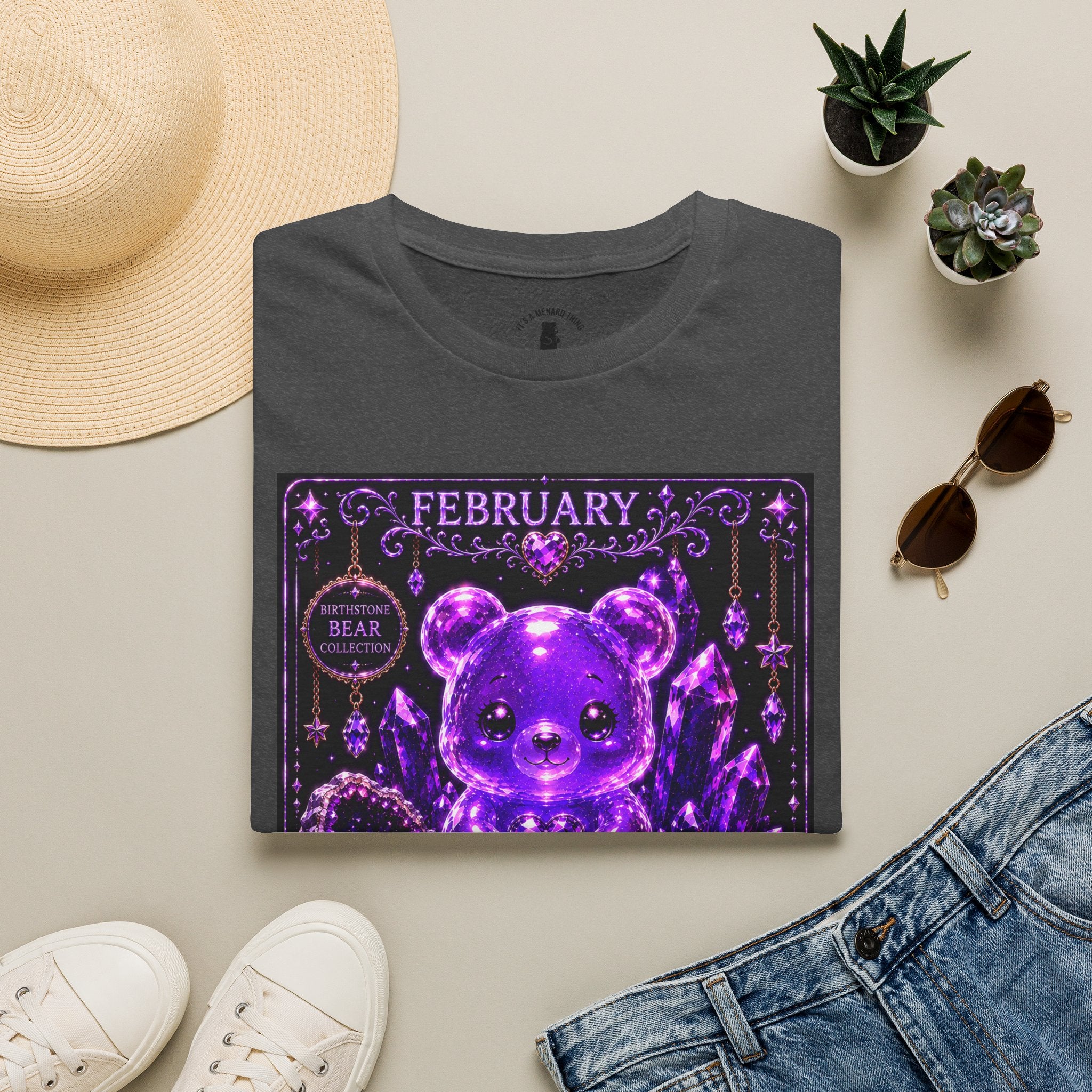 February, Amethyst Birthstone Oozy Bear Friend Special Addition- Graphic