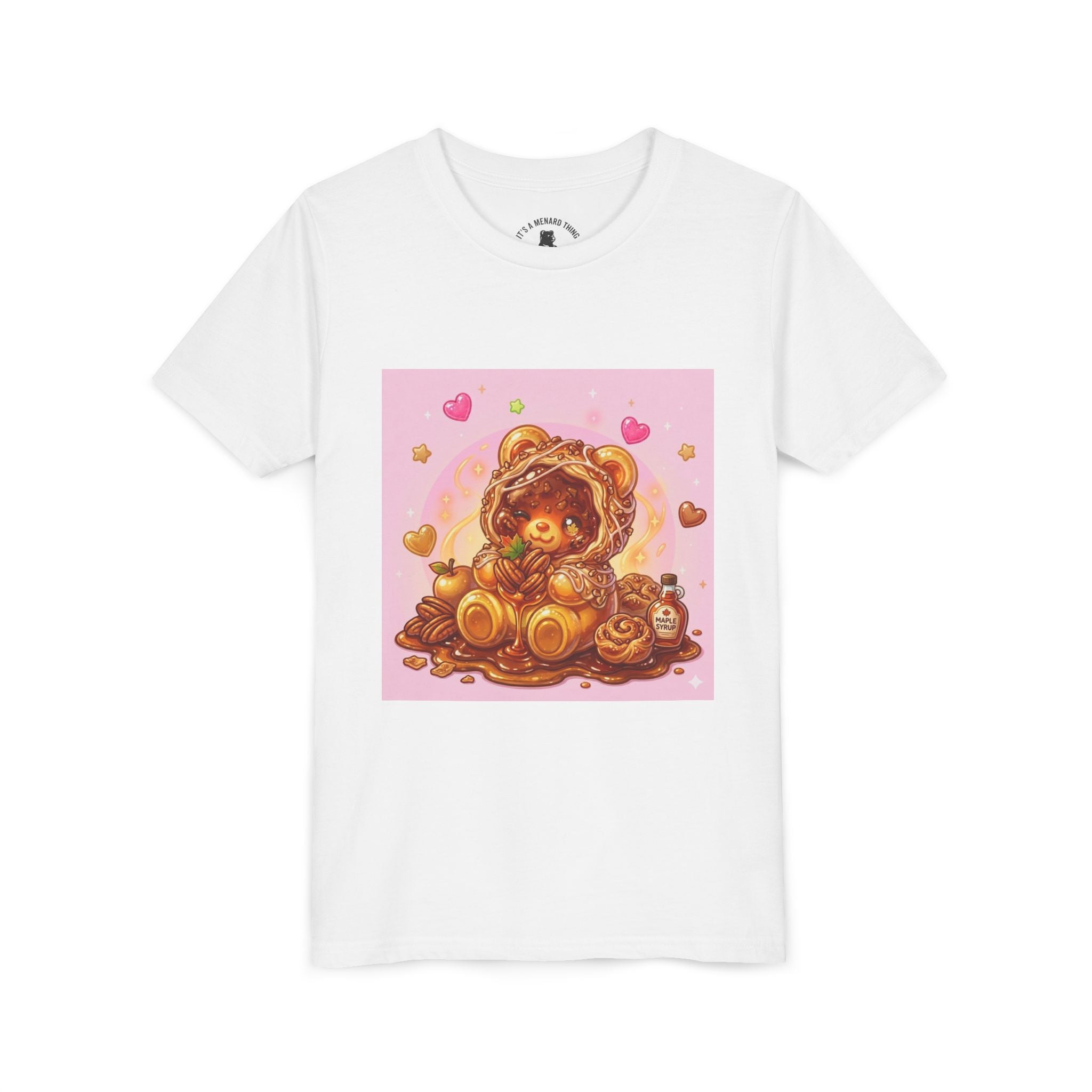 Cinnamon, Butter & Pecan Danish Gooey Gummy Bear Youth T-Shirt