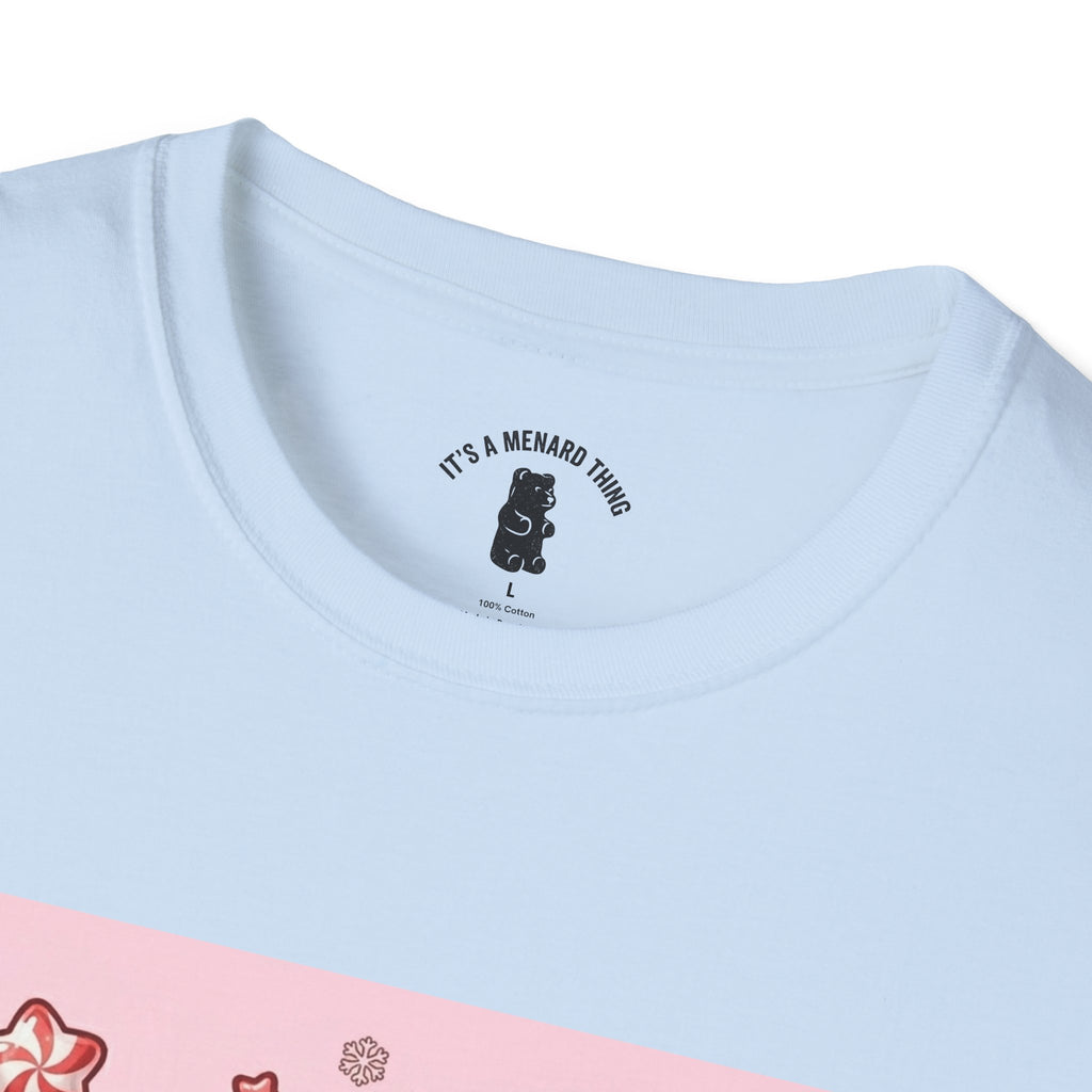Cute Hot Chocolate and Peppermint stick Gooey Gummy Bear — Kawaii Graphic Tee