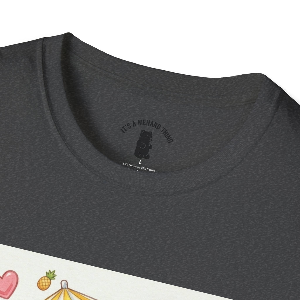 Pina Colada on the Beach, Boozy Gooey Gummy Bear- Kawaii Graphic T-Shirt