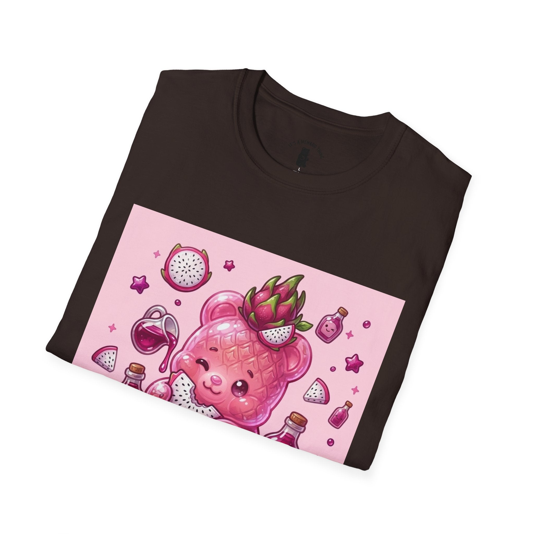 Exotic Pink Dragon Fruit Gooey Gummy Bear  — Adorable Graphic T-Shirt