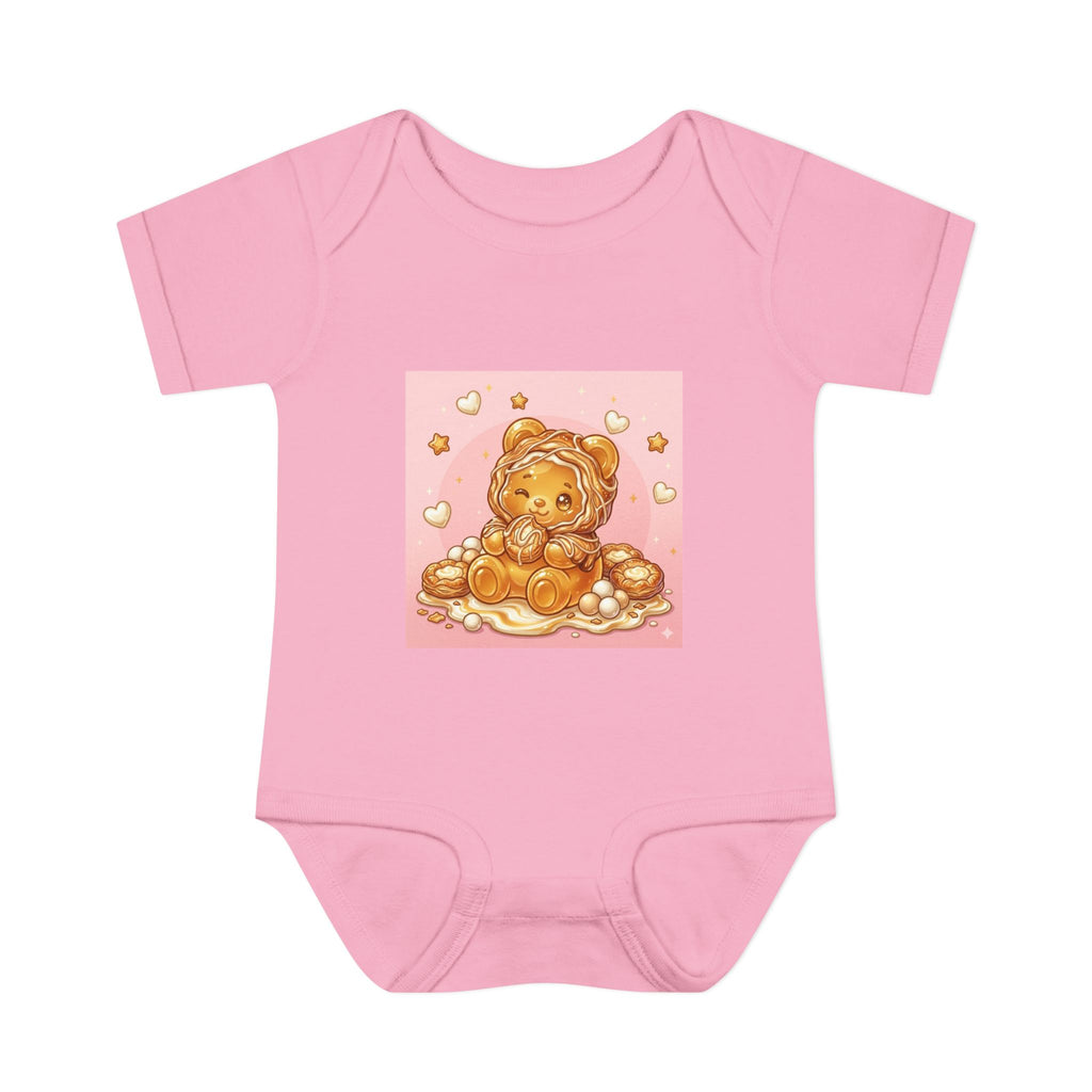 Cheese Danish Gooey Gummy bear in Puff PJs- Baby Onesie