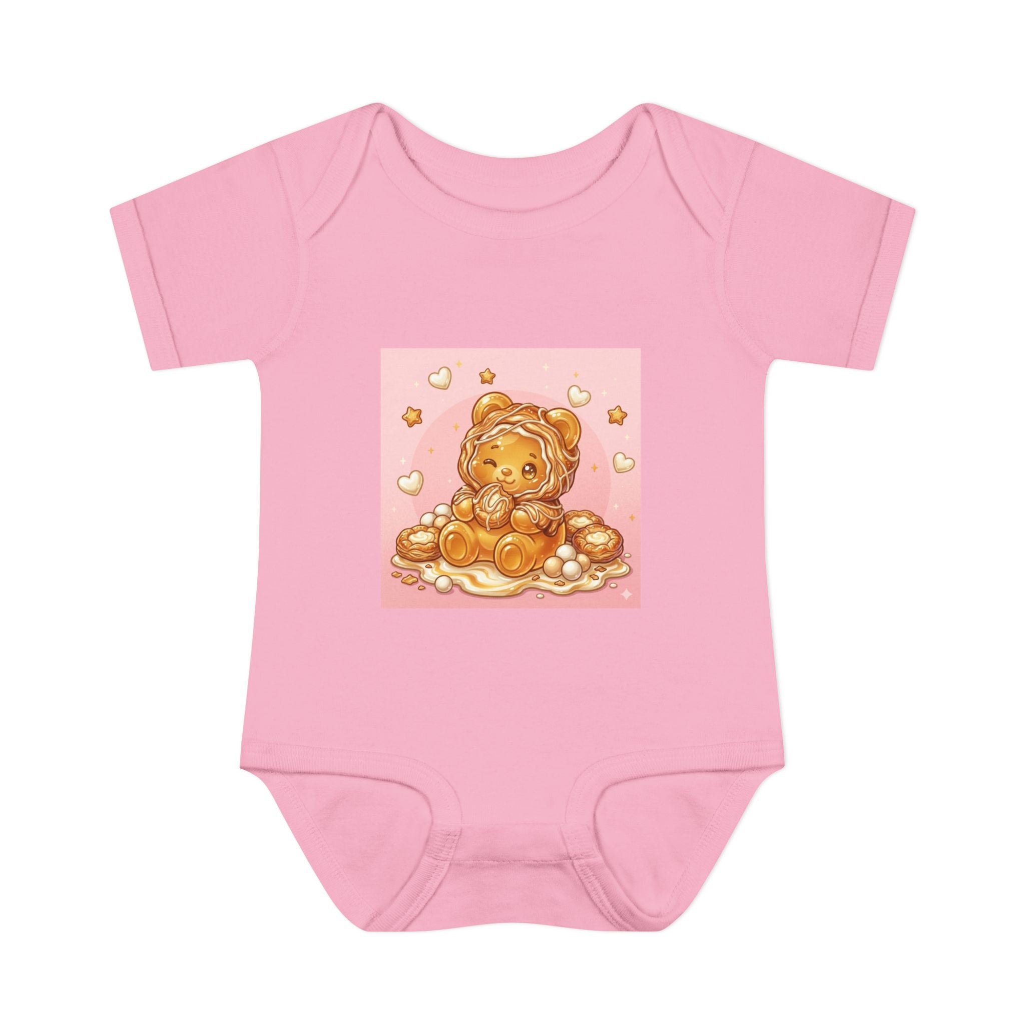 Cheese Danish Gooey Gummy bear in Puff PJs- Baby Onesie