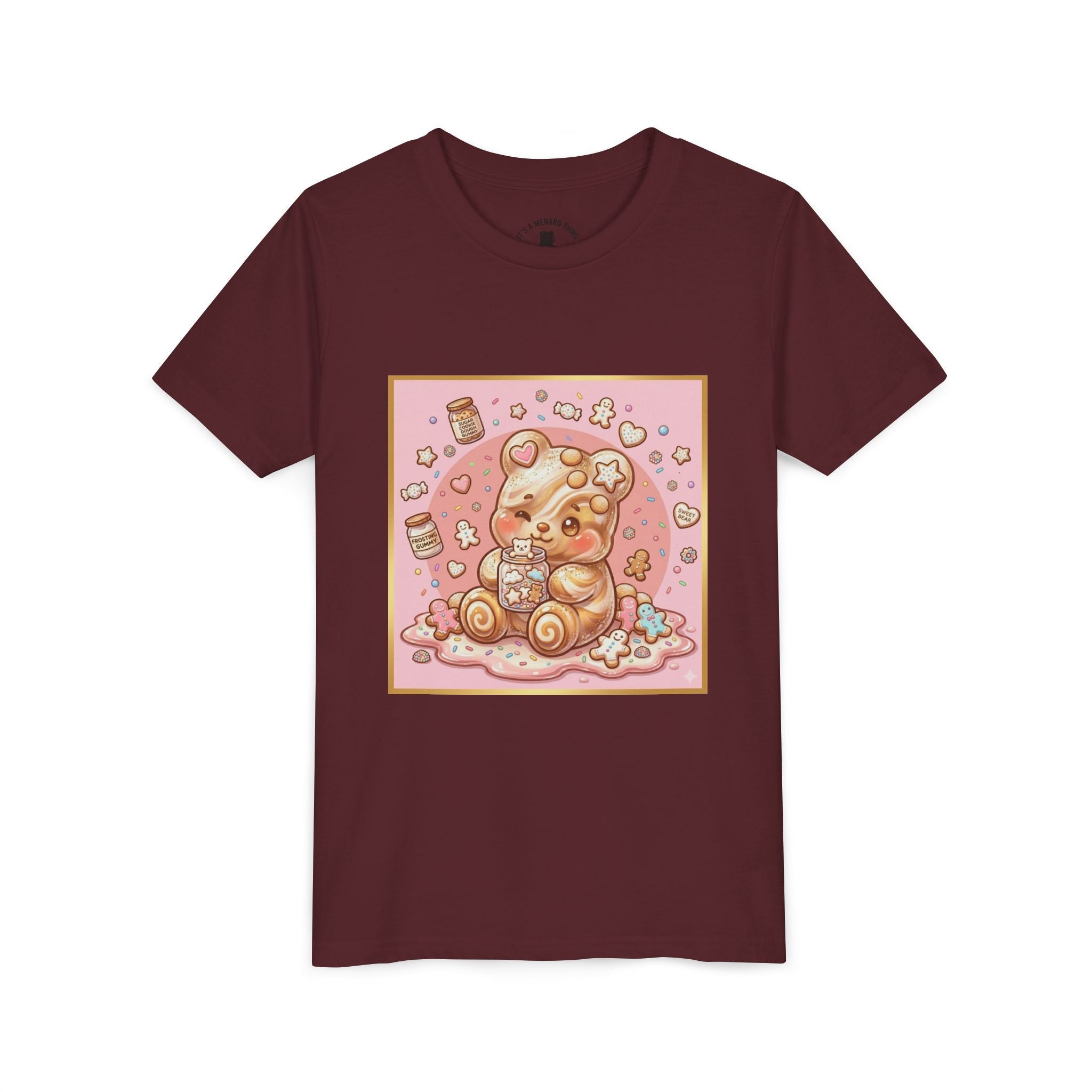 Sugar Frosted Holiday Cookie Gooey Gummy Bear Youth T-Shirt