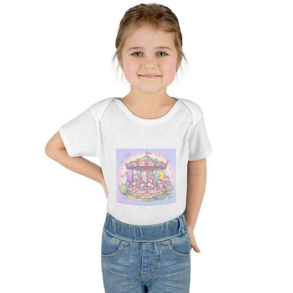 Gooey Gummies Carousel: Pastel Baby Bodysuit