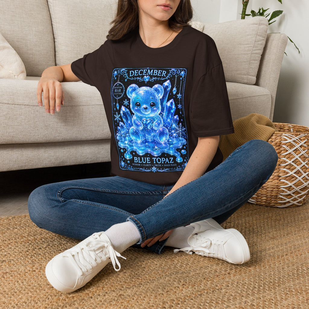 December, Blue Topaz Birthstone Oozy Bear Special Addition- Graphic Shirt