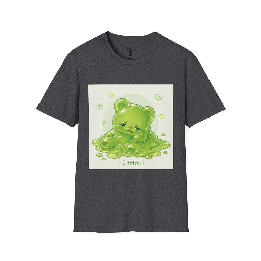 "I Tried." Green Gooey Gummy Bear- Graphic Tee