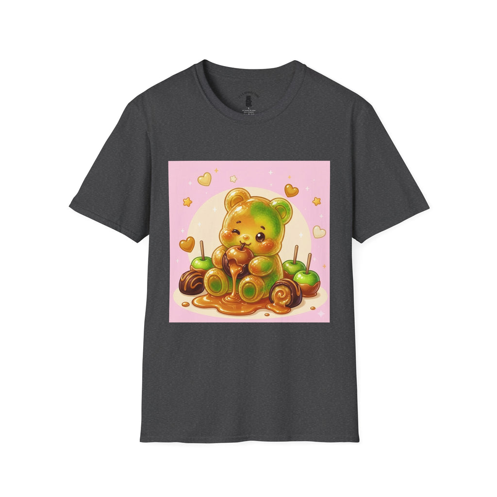 Caranel Apple Gooey Gummy Bear Candy T-Shirt — Sweet Illustration
