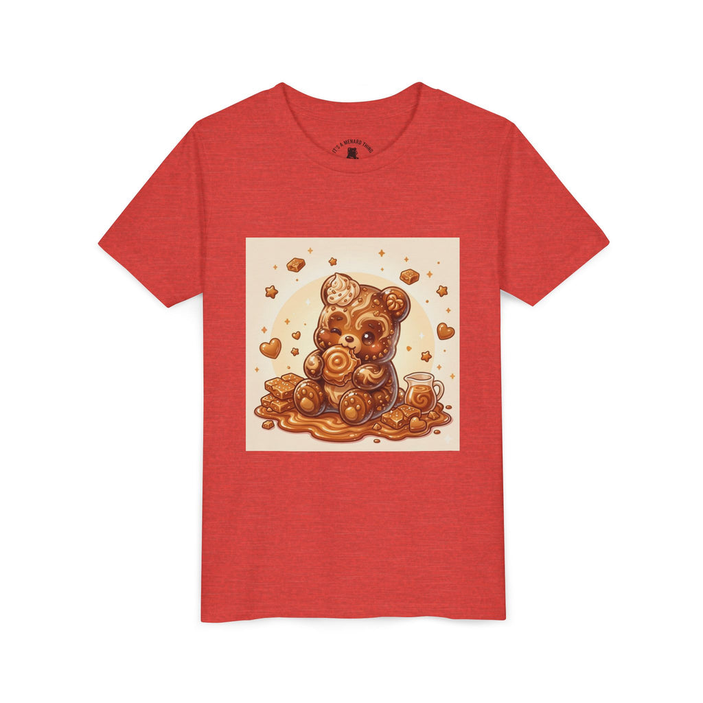 Cinnamon Coffee Cake Gooey Gummy Bear Graphic Kids Shirt