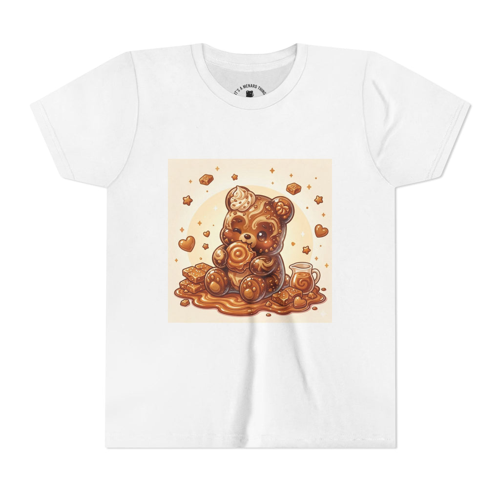 Cinnamon Coffee Cake Gooey Gummy Bear Graphic Kids Shirt