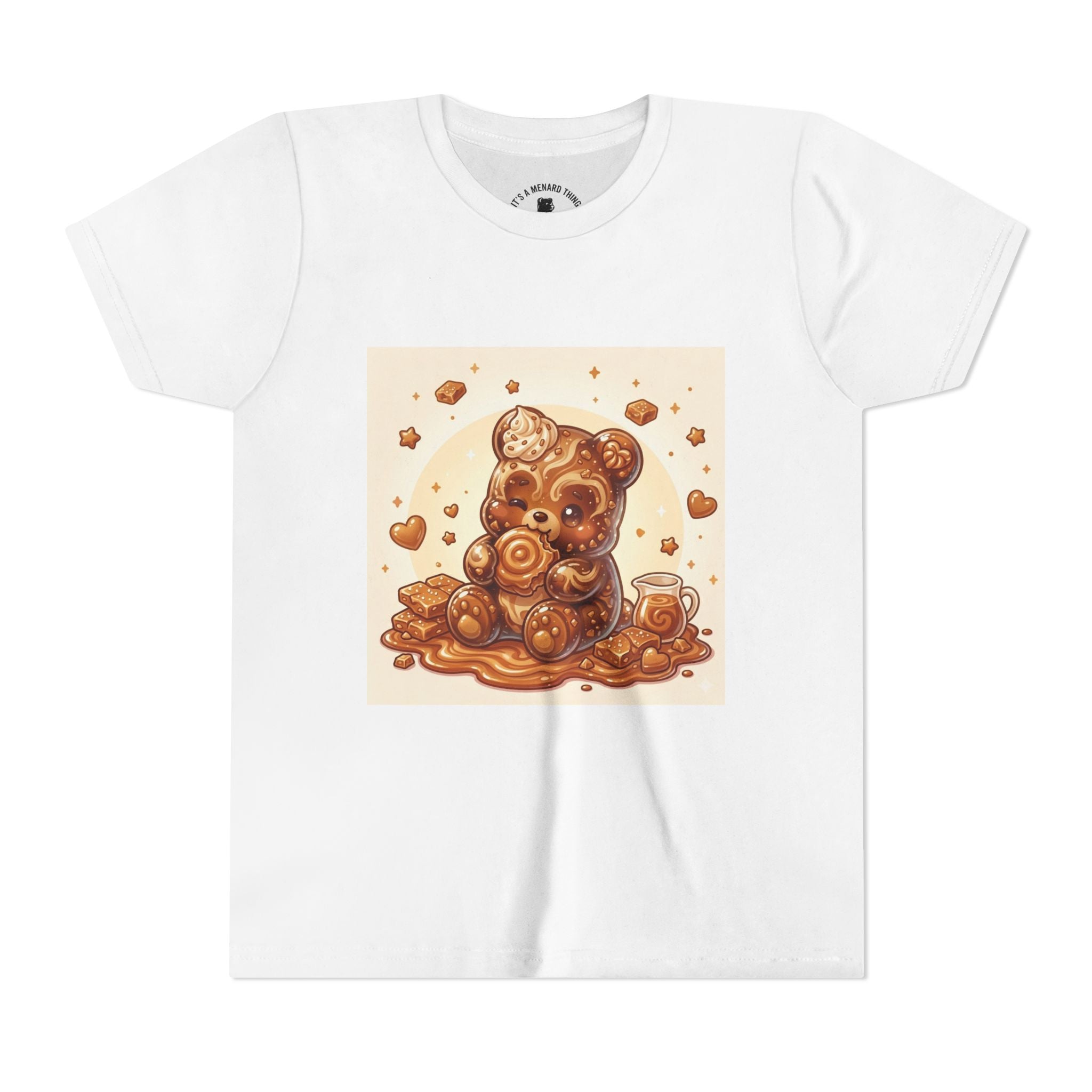 Cinnamon Coffee Cake Gooey Gummy Bear Graphic Kids Shirt