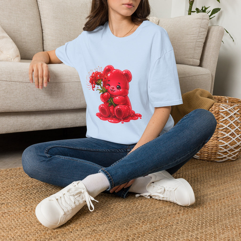 Blooming Spider Lily Special, Red Oozy Bear Gummy Friend- Graphic Shirt