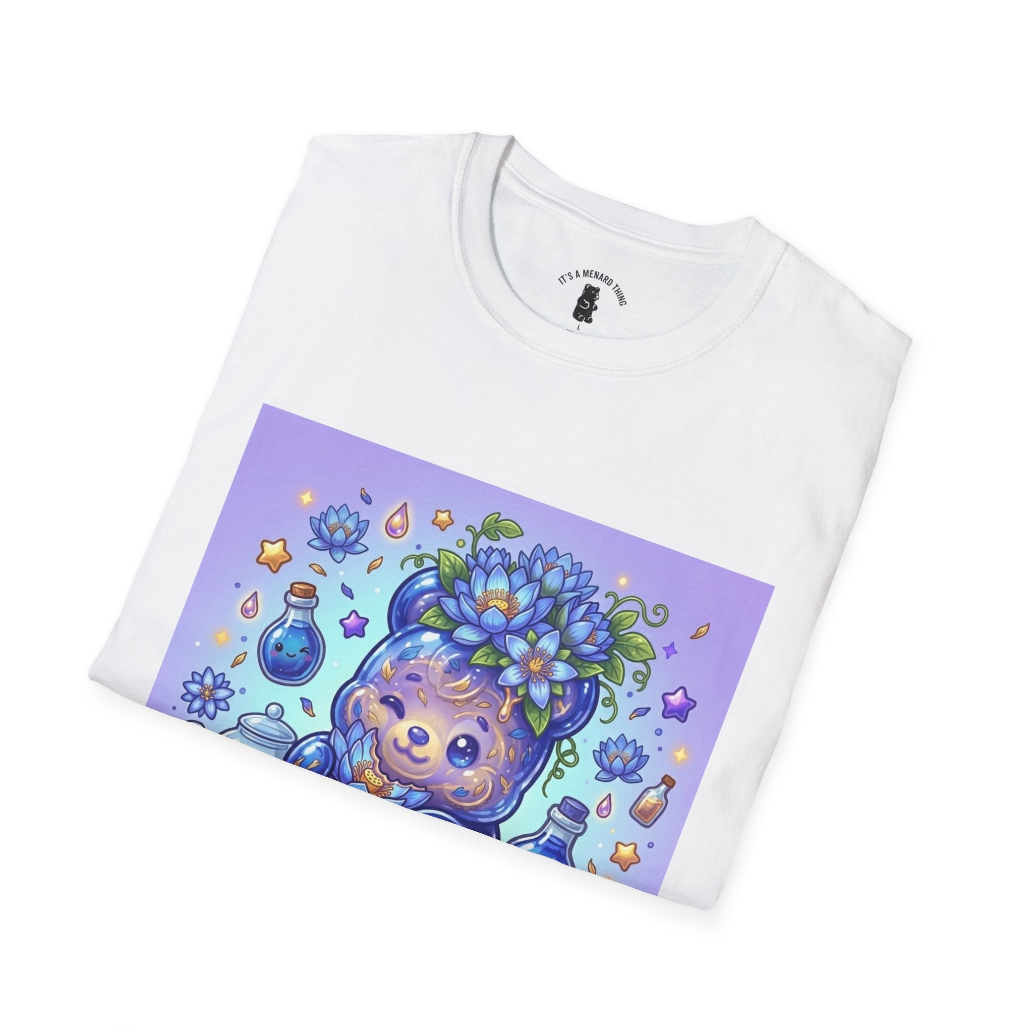 Blue Lotus Tea, Exotic Gooey Gummy Bear — Kawaii Graphic T-Shirt
