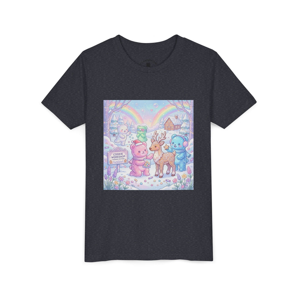 Gooey Gummies Feed Reindeer Graphic Youth Shirt