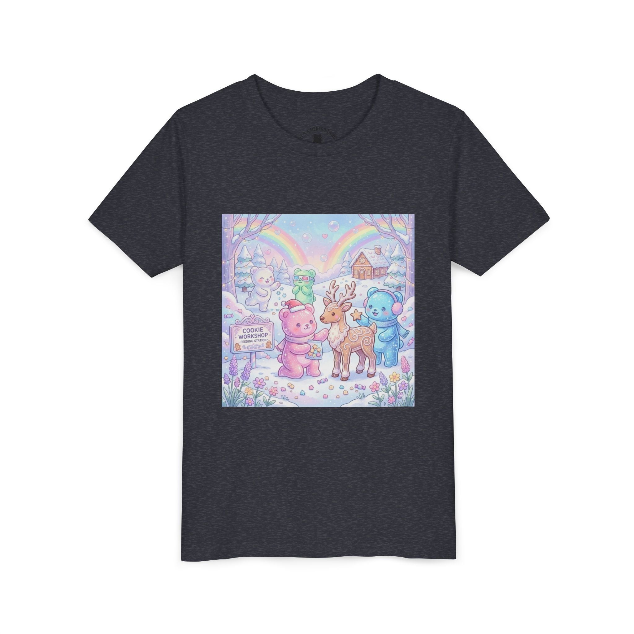Gooey Gummies Feed Reindeer Graphic Youth Shirt