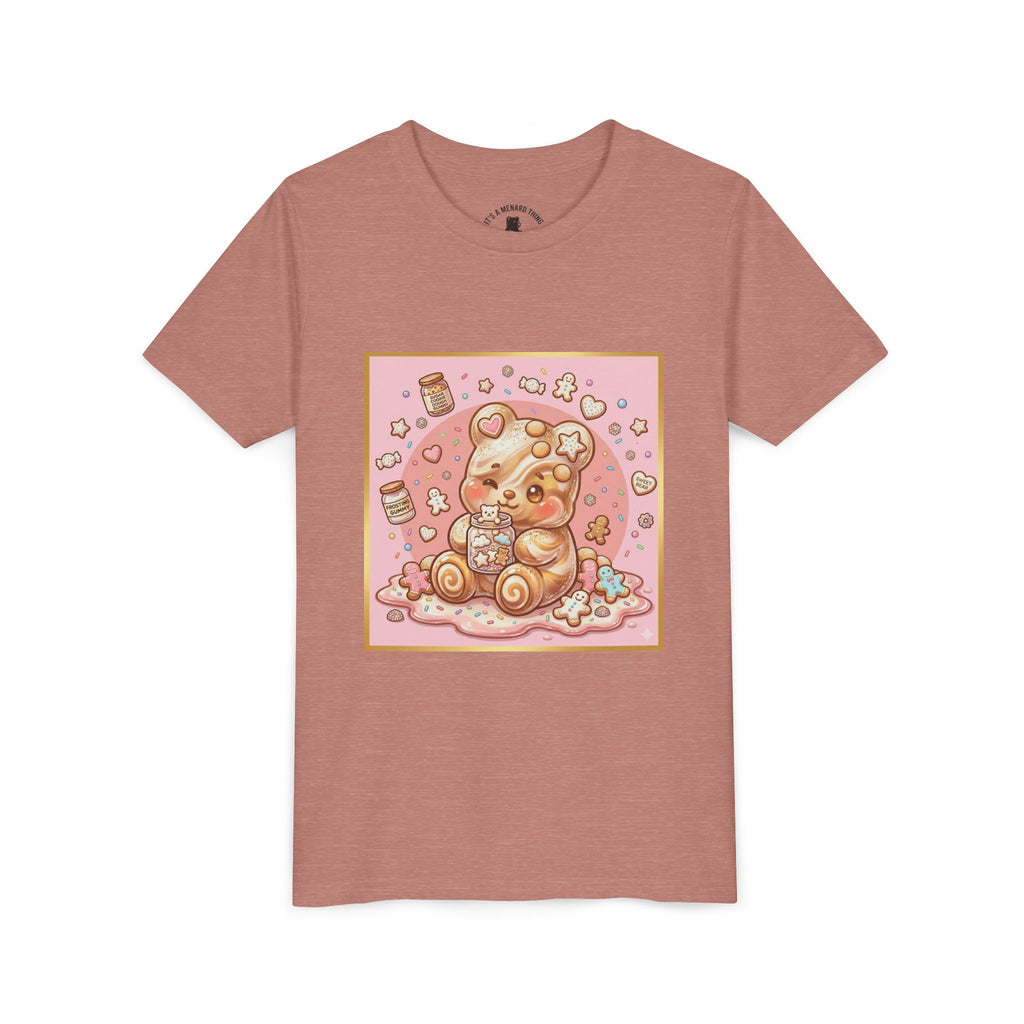 Sugar Frosted Holiday Cookie Gooey Gummy Bear Youth T-Shirt
