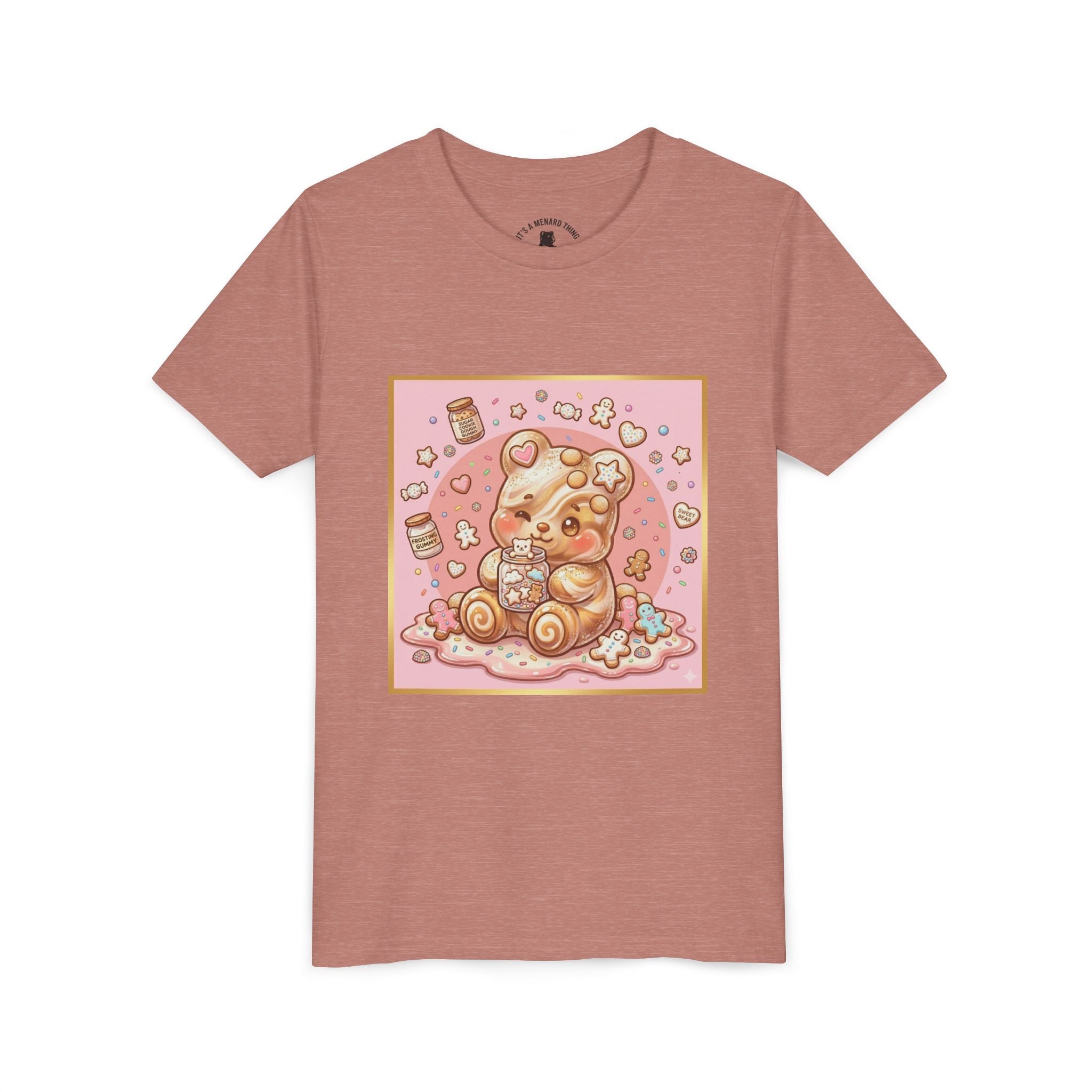 Sugar Frosted Holiday Cookie Gooey Gummy Bear Youth T-Shirt