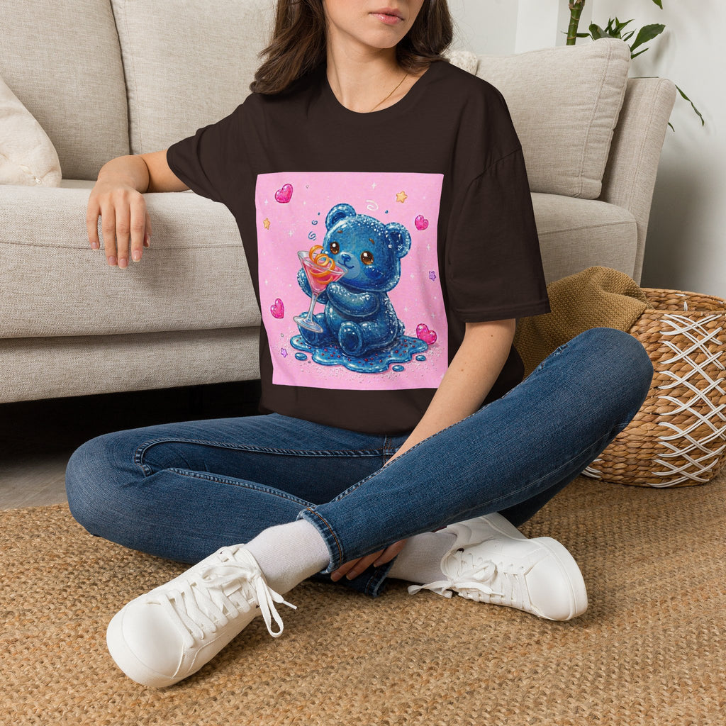 Special Cosmo Delight, Blue Oozy Boozy Gummy Bear Drinking Pal- Graphic Shirt