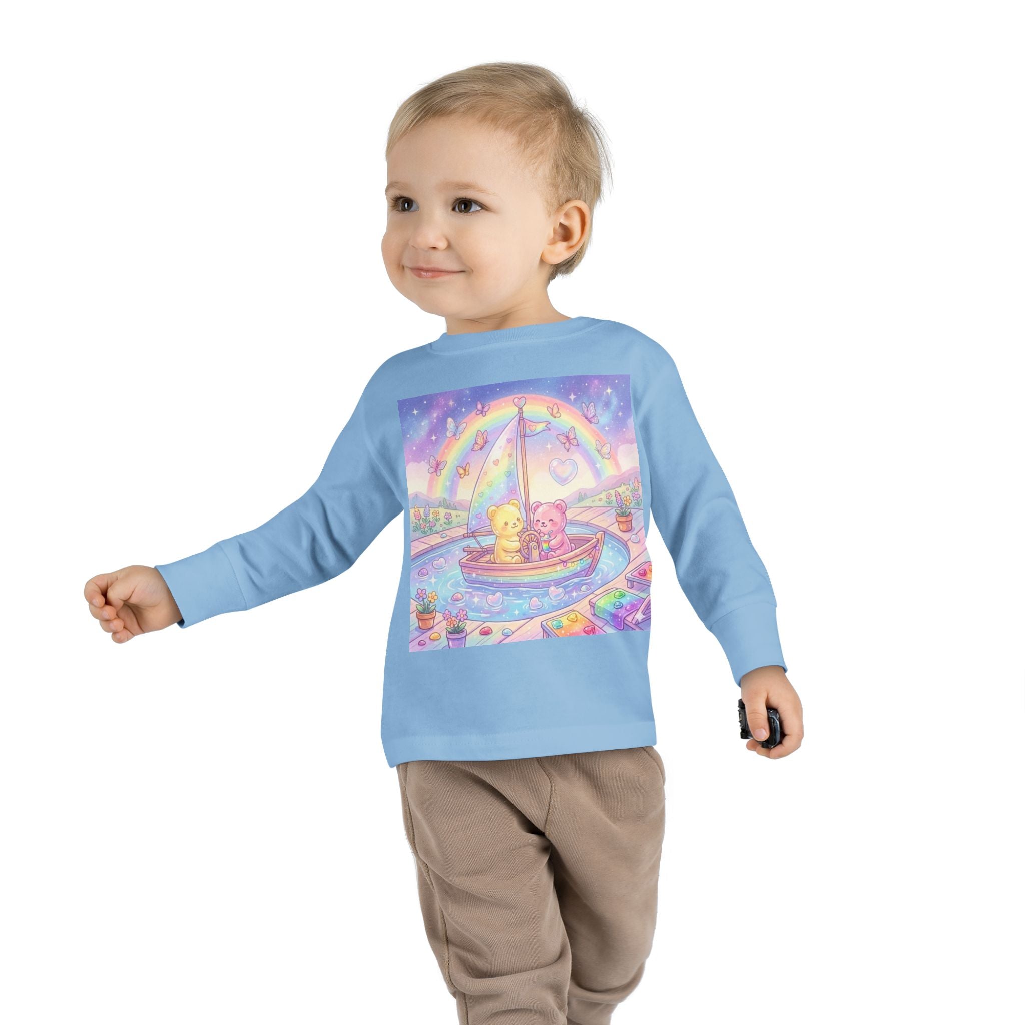 Sail Boating Time, Oozy Bear Dou Friends- Graphic Long Sleeve Shirt