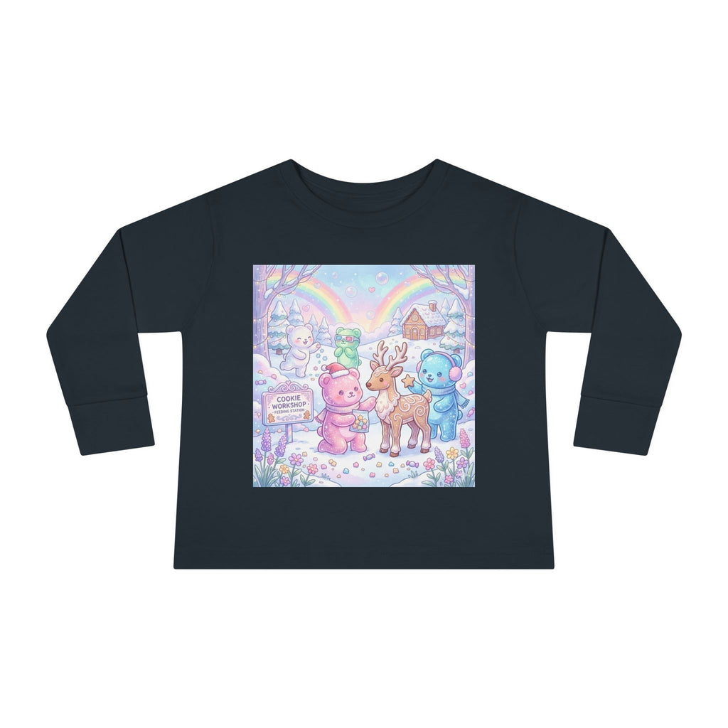 Feeding the Reindeer, Oozy Bear Friends Special Holiday- Graphic Long Sleeve Shirt