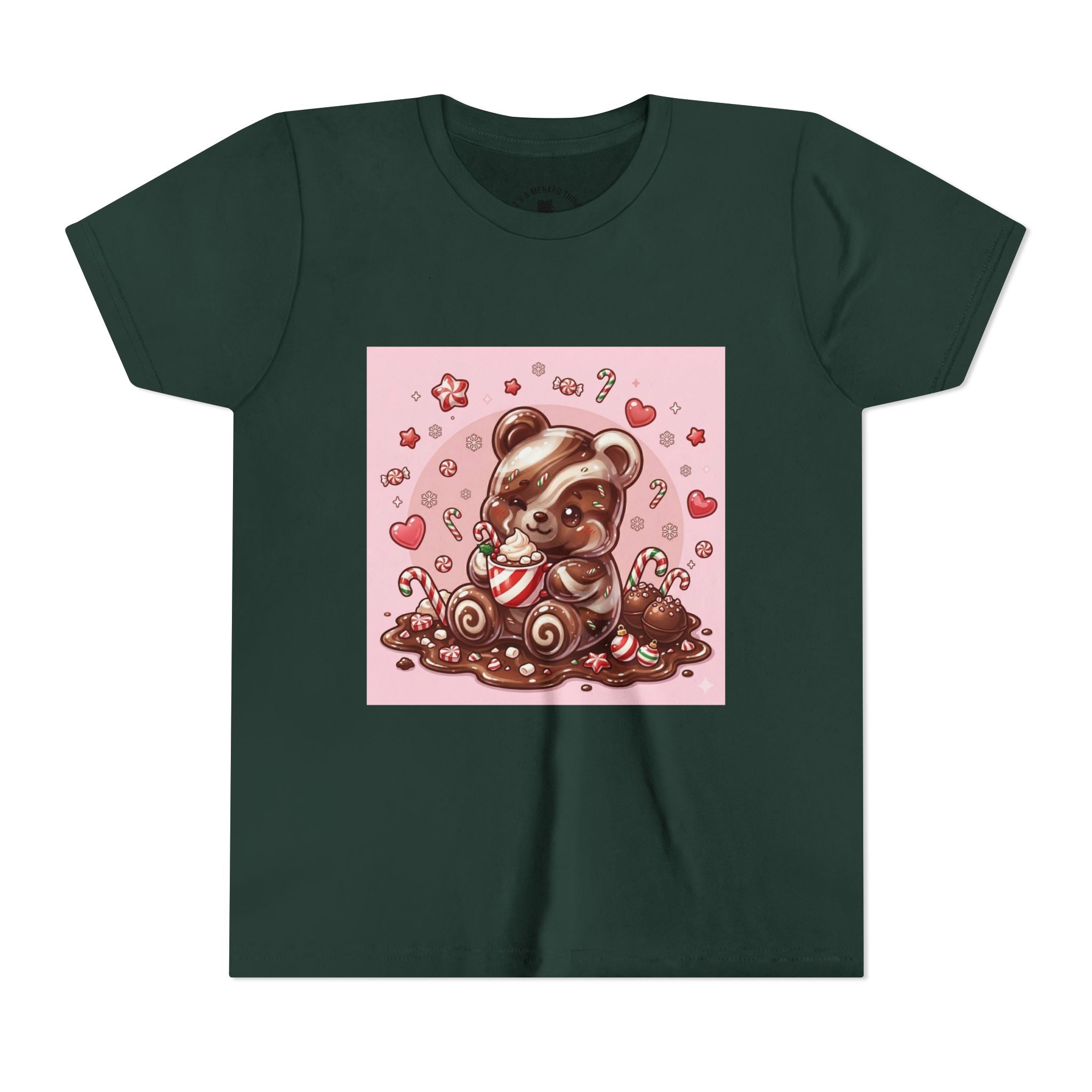 Cute Hot Chocolate Gooey Gummy Bear Holiday Kids Shirt