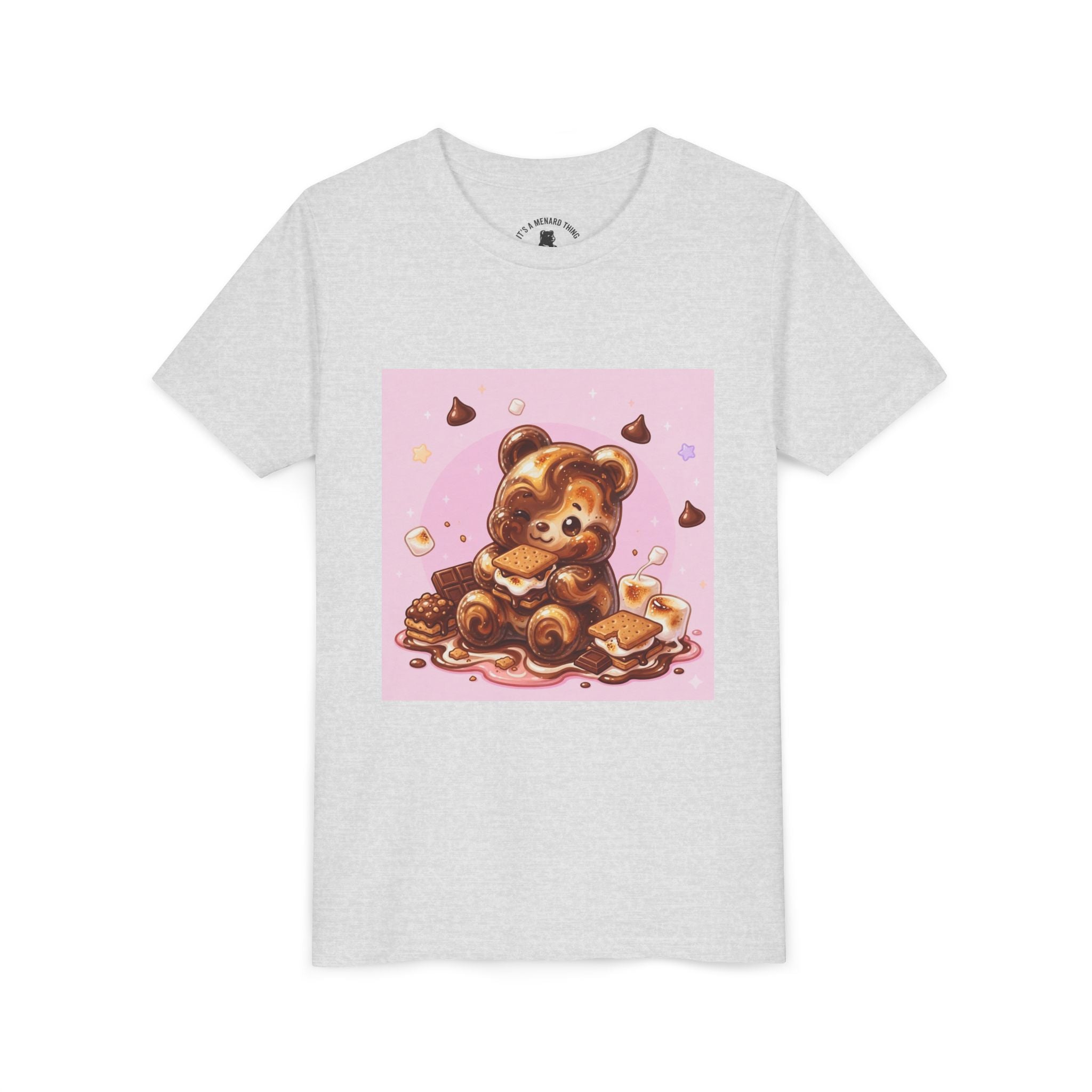Chocolate, Marshmello S'more Gooey Fudge Gummy Bear Dessert Graphic Tee