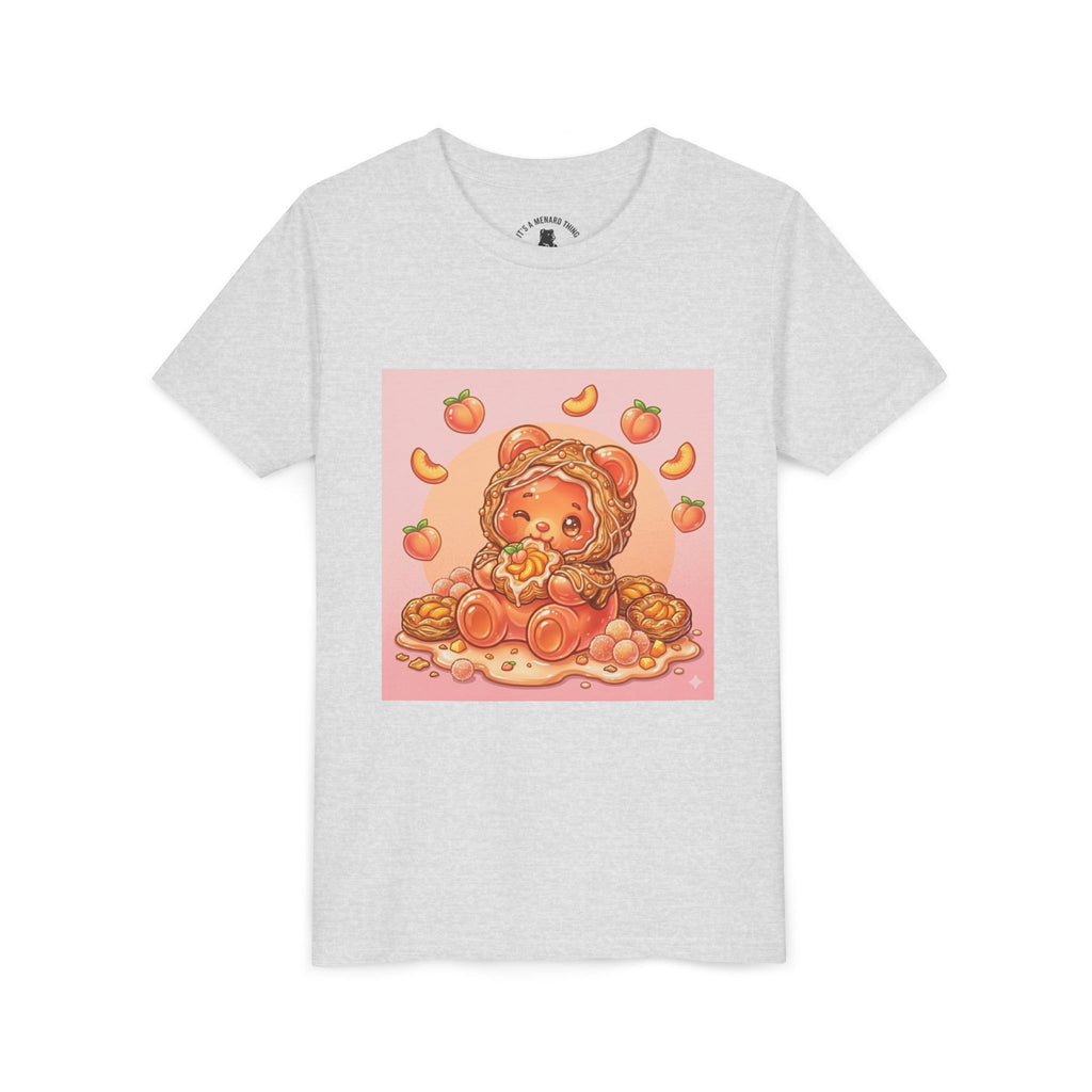 Peach Danish Bear Graphic Shirt for Kids