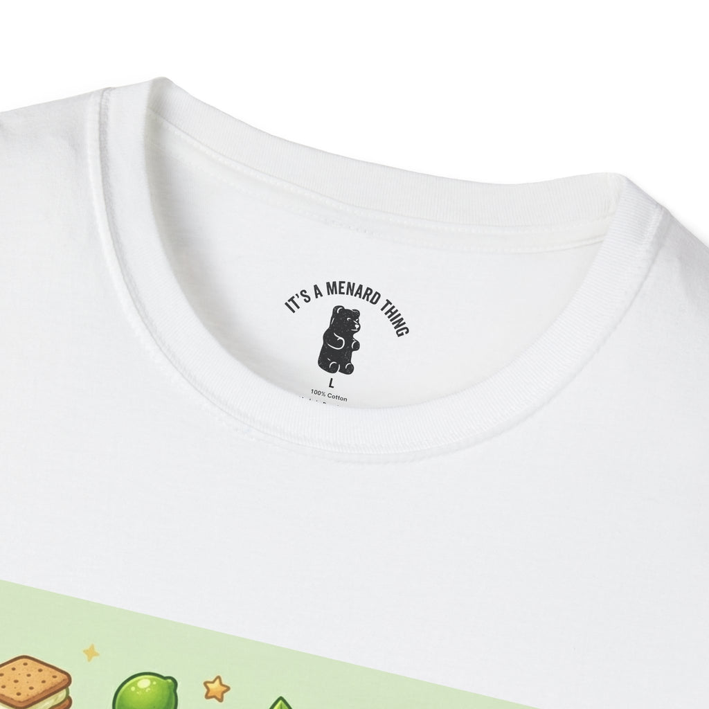 Keylime cream Pie, Exotic Gooey Gummy Bear — Kawaii Illustration T-Shirt